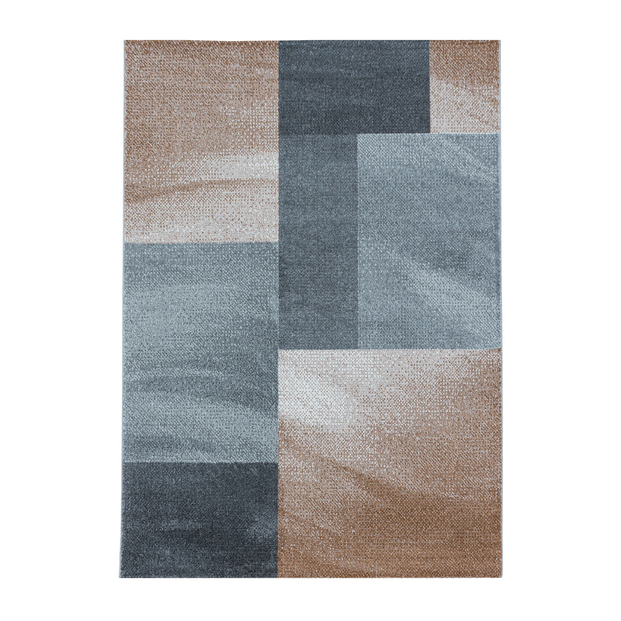 Kurzflor-Teppich modernes kariertes Design diverse Farben