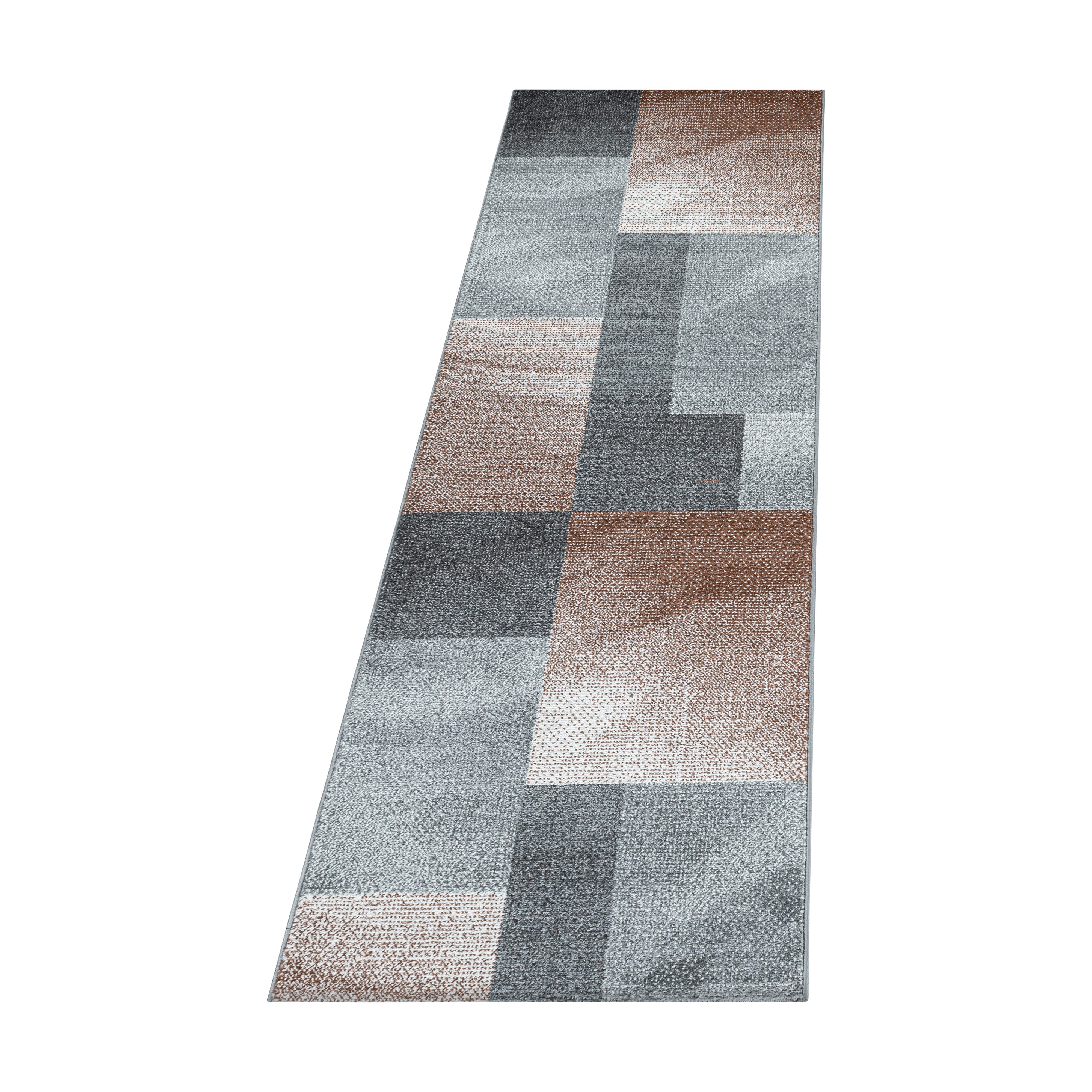 Kurzflor-Teppich modernes kariertes Design diverse Farben