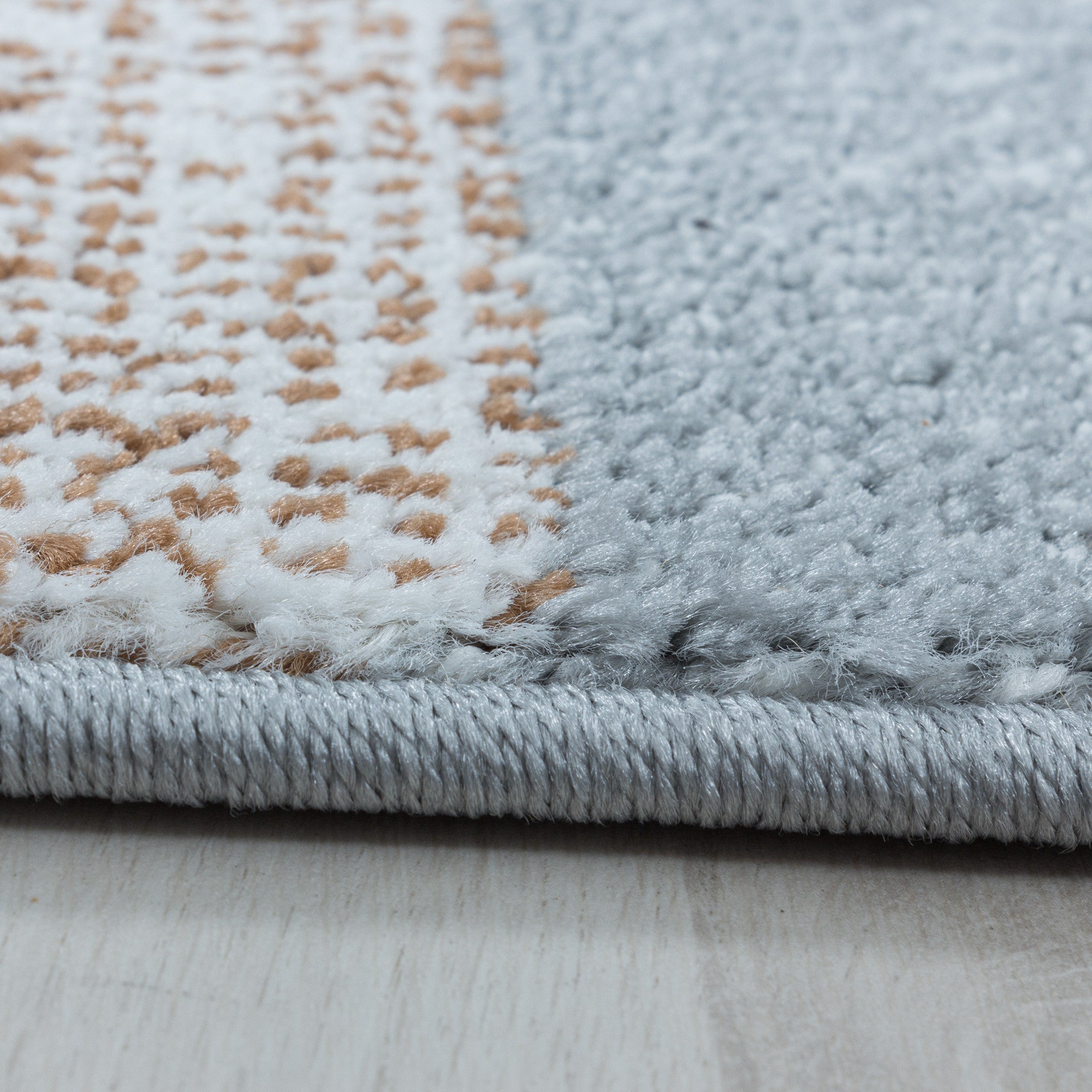 Kurzflor-Teppich modernes kariertes Design diverse Farben