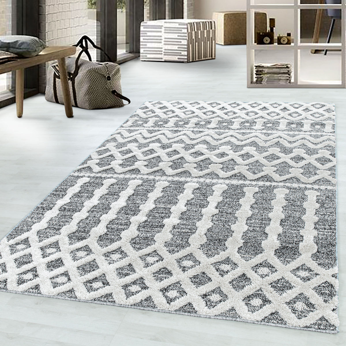 Design 4710 Grau Rechteckig
