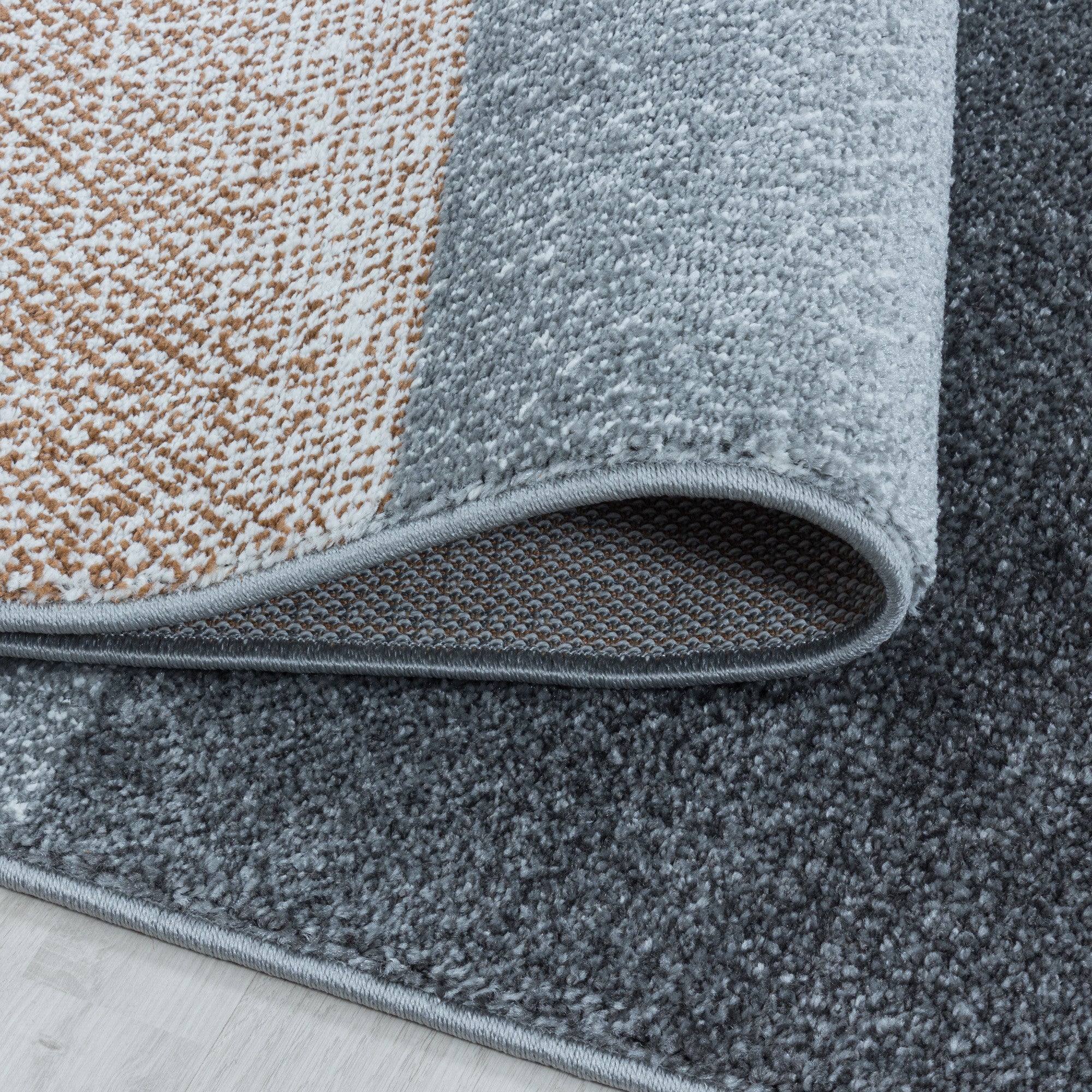 Kurzflor-Teppich modernes kariertes Design diverse Farben