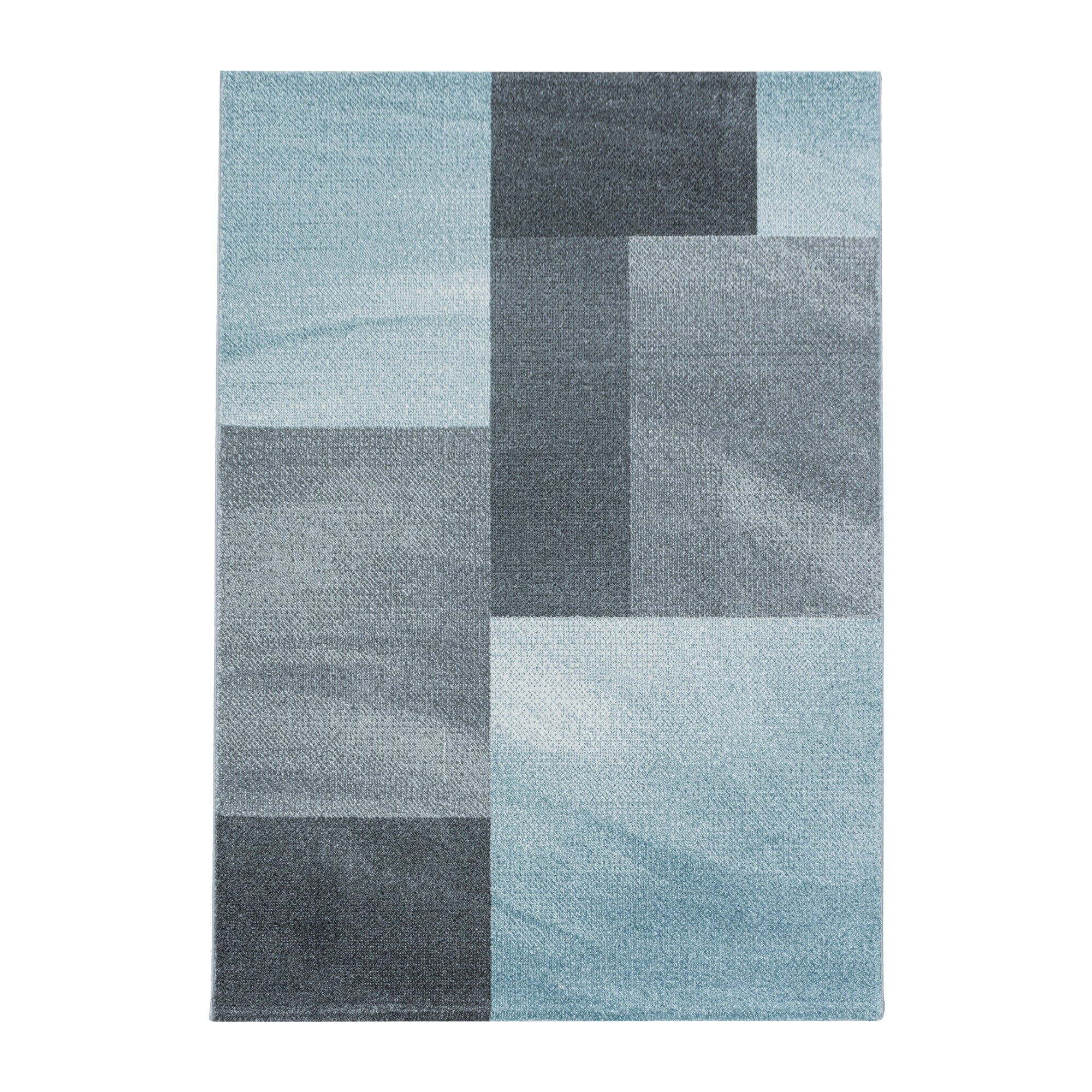 Kurzflor-Teppich modernes kariertes Design diverse Farben