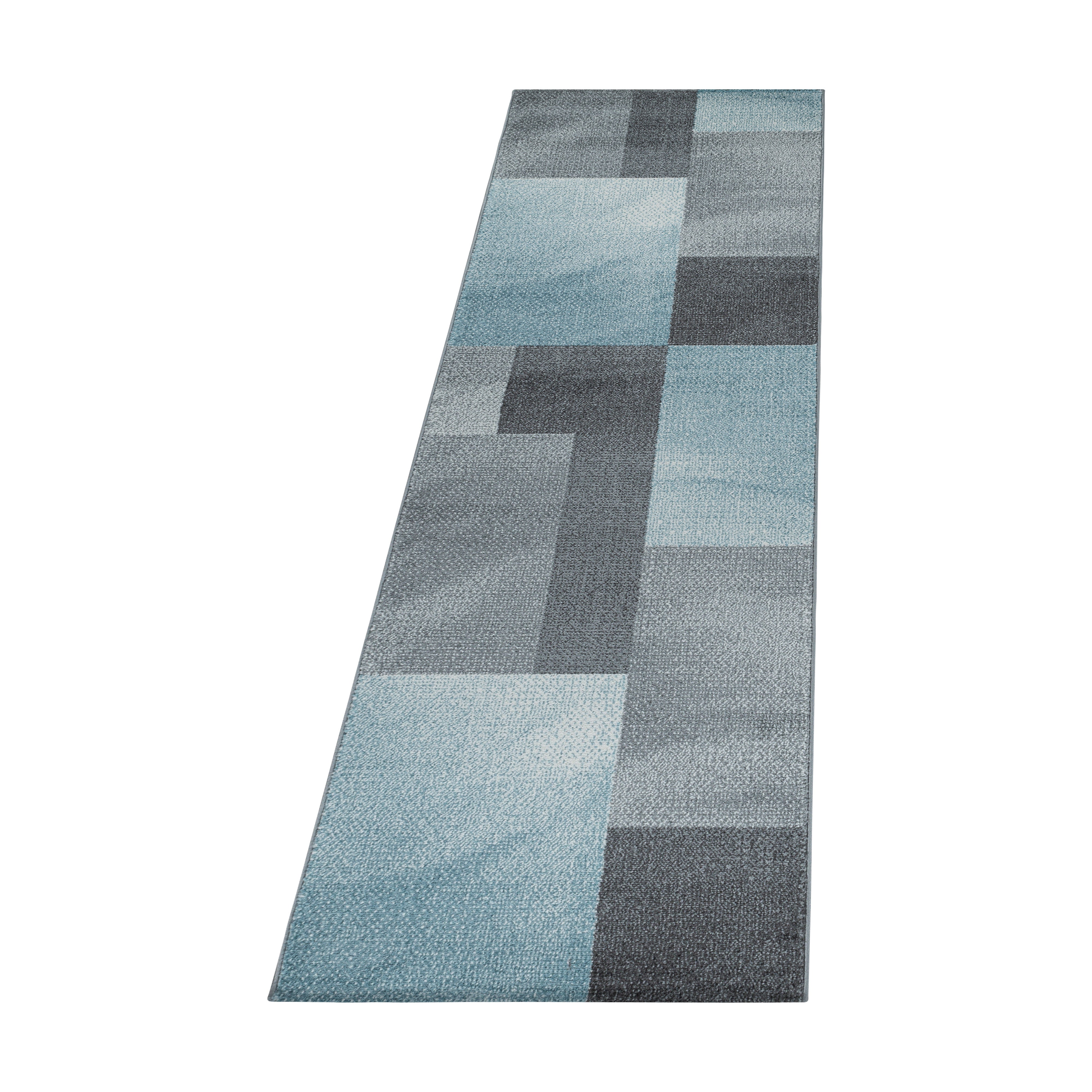 Kurzflor-Teppich modernes kariertes Design diverse Farben