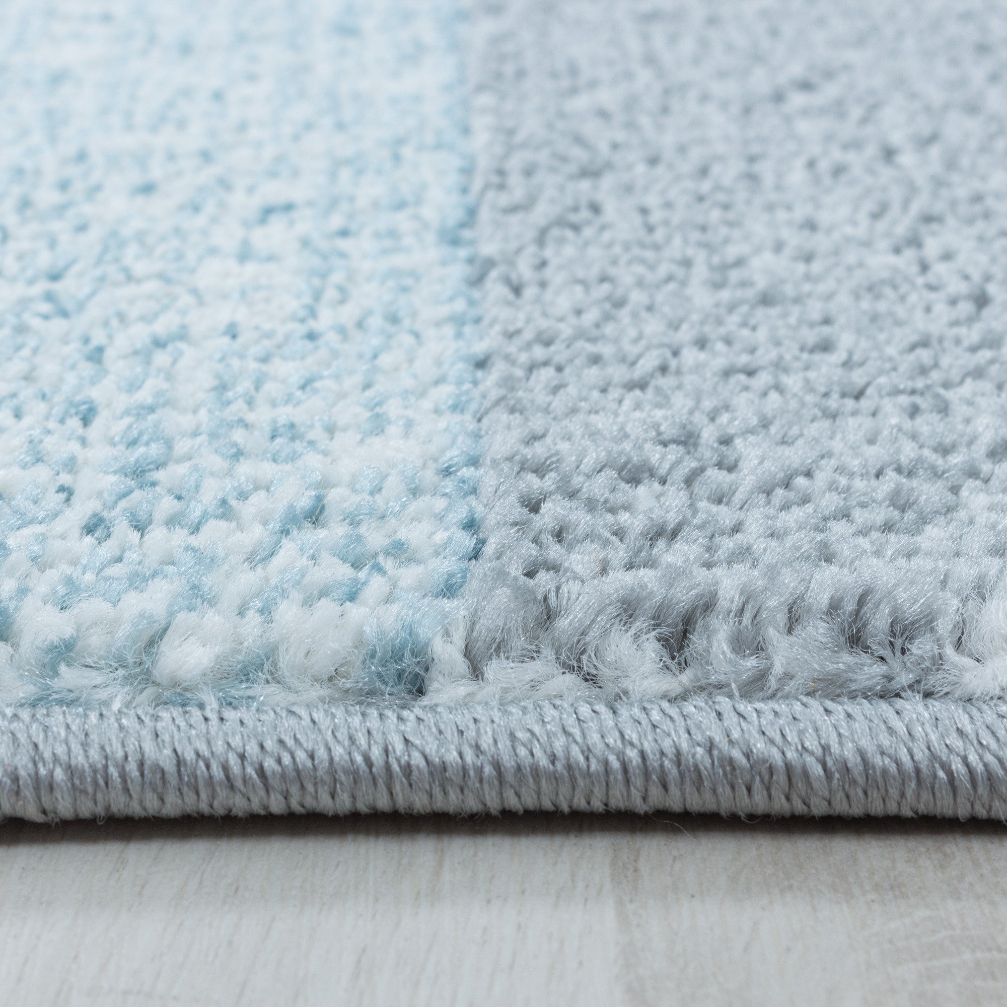 Kurzflor-Teppich modernes kariertes Design diverse Farben