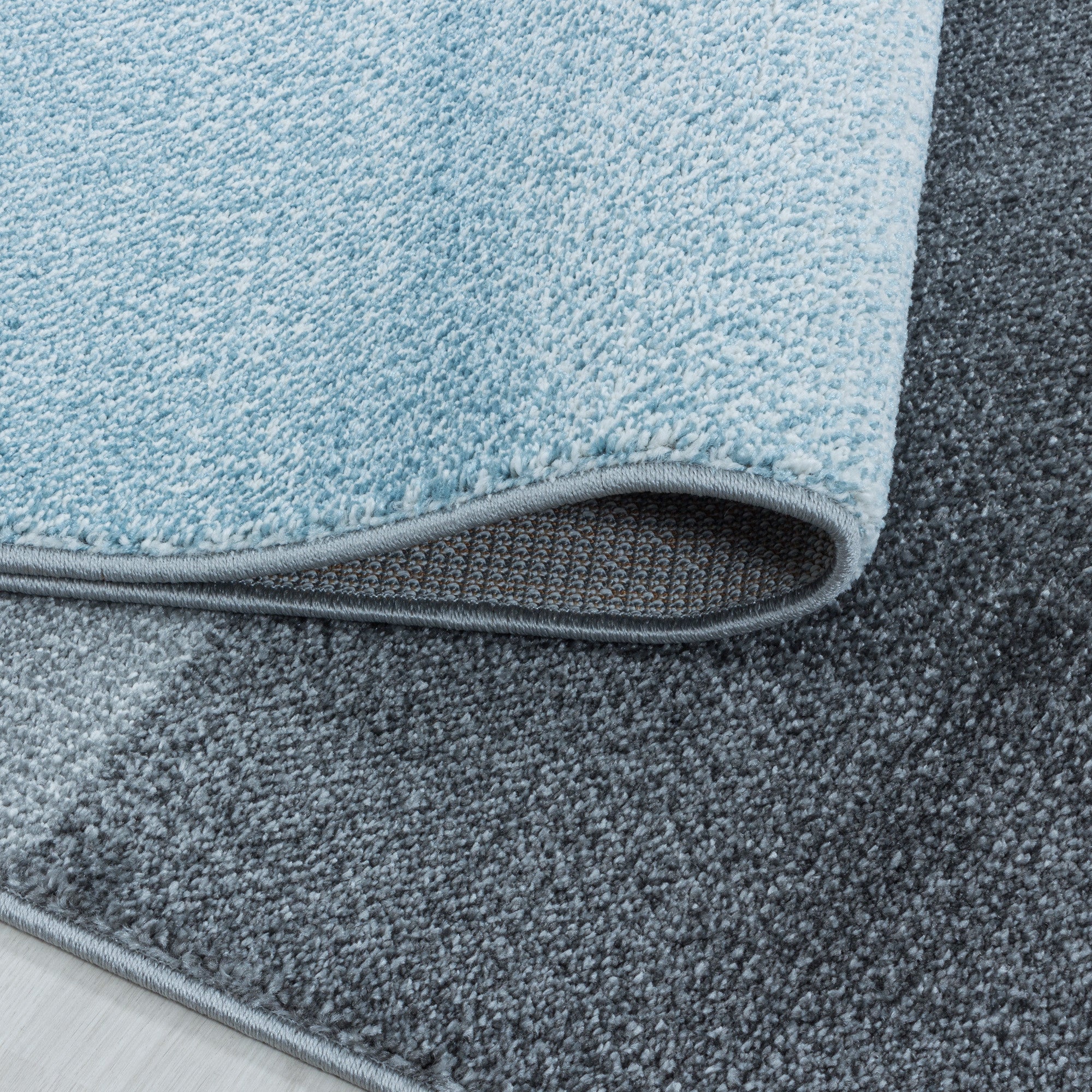 Kurzflor-Teppich modernes kariertes Design diverse Farben