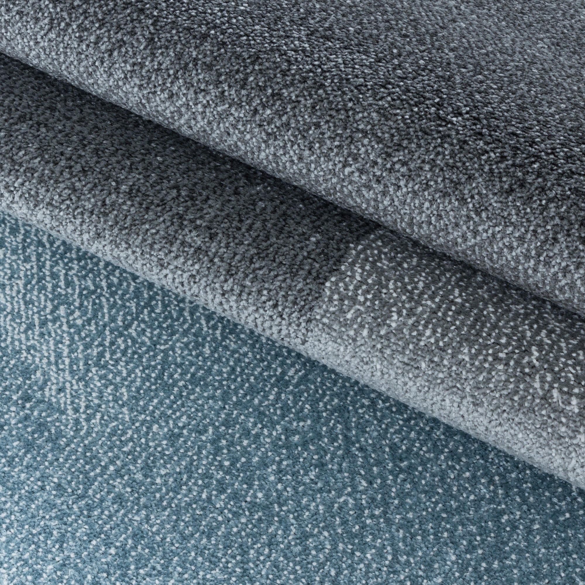 Kurzflor-Teppich modernes kariertes Design diverse Farben