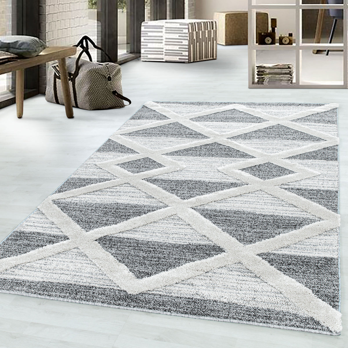 Design 4709 Grau Rechteckig
