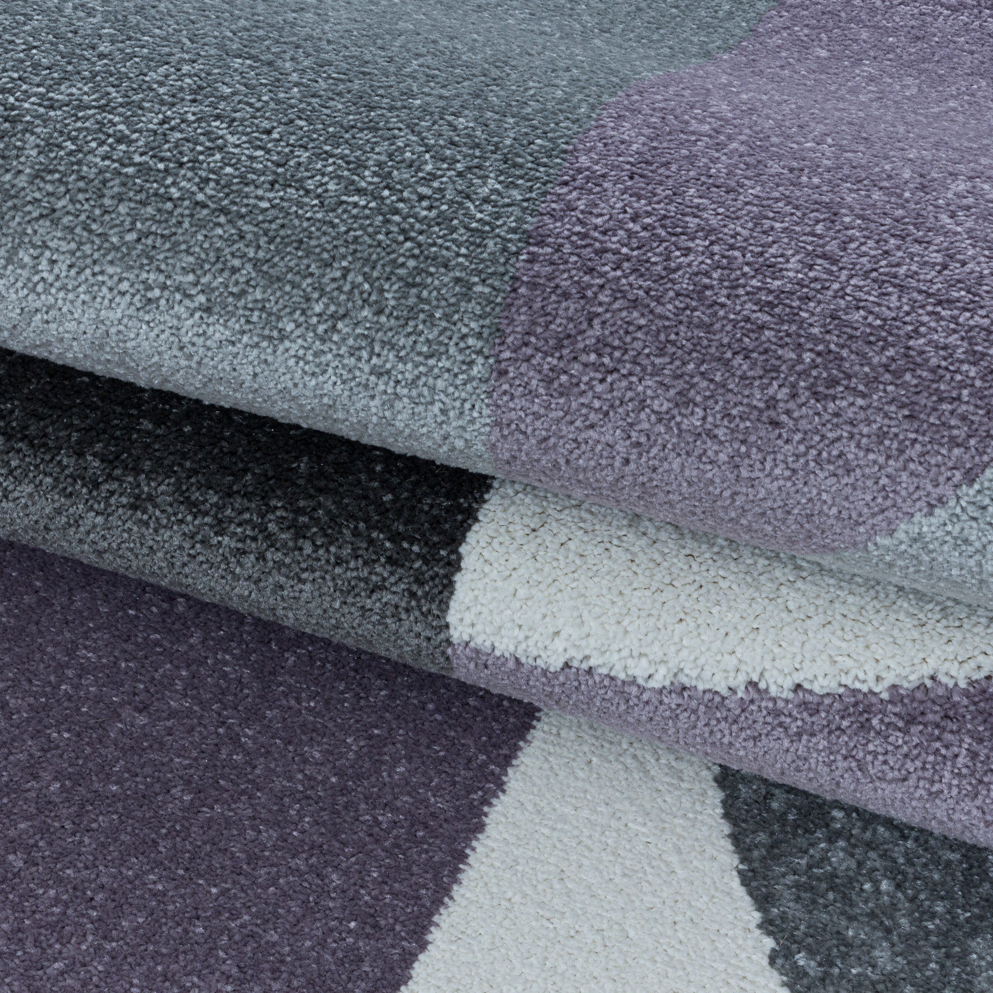 Kurzflor-Teppich futuristisches Design in vielen Farben