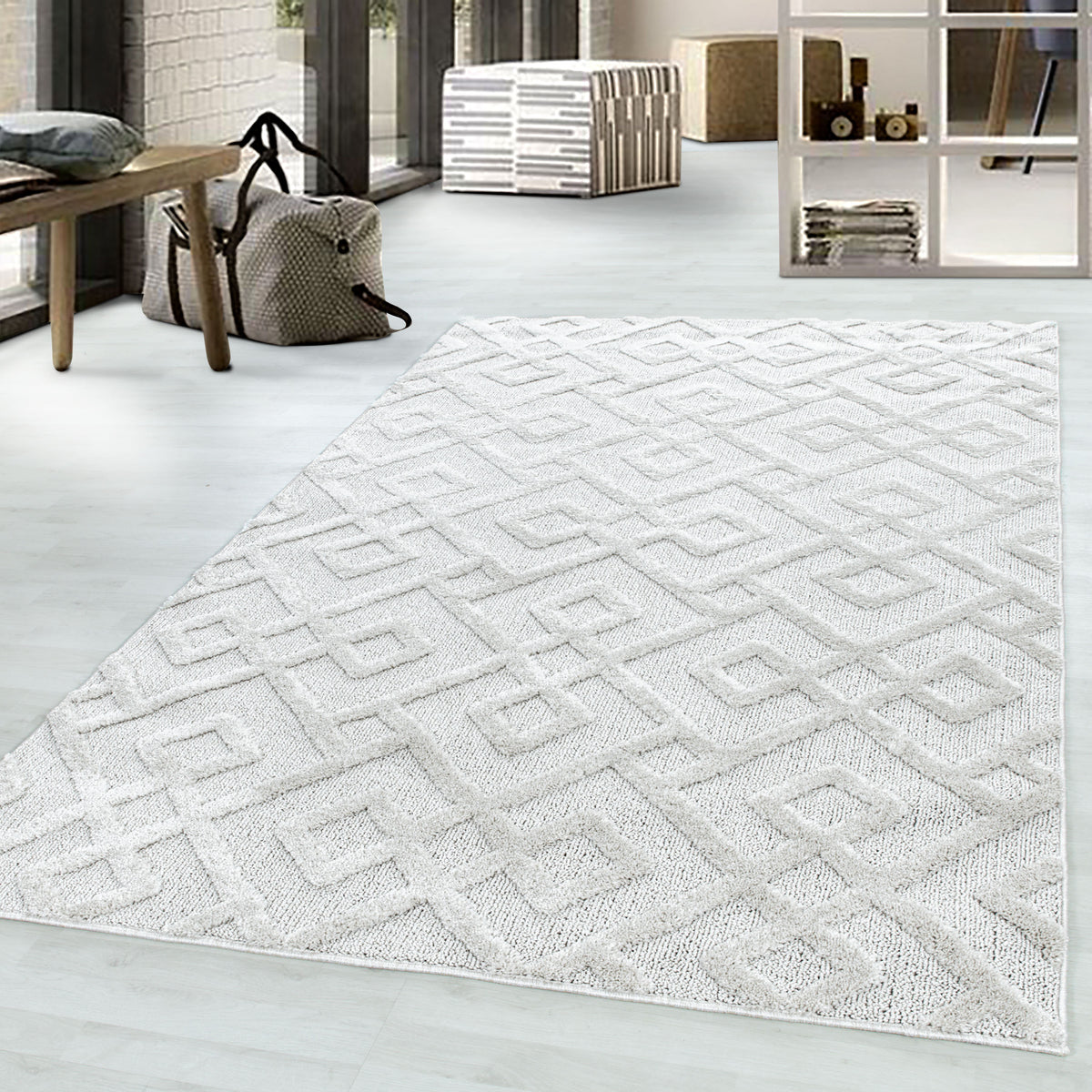 Design 4708 Creme Rechteckig