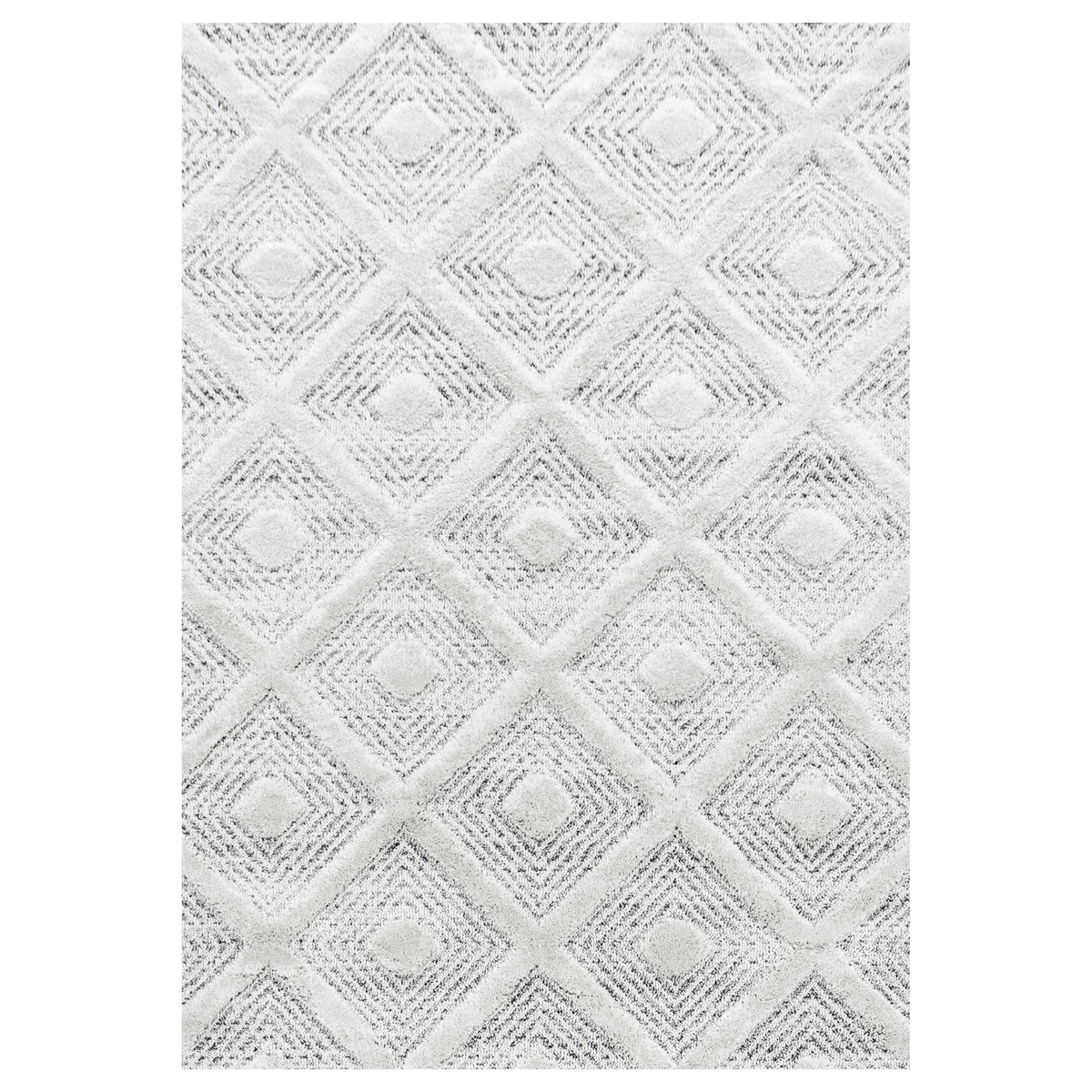 Hochflor-Teppich PISA – geometrisches Design