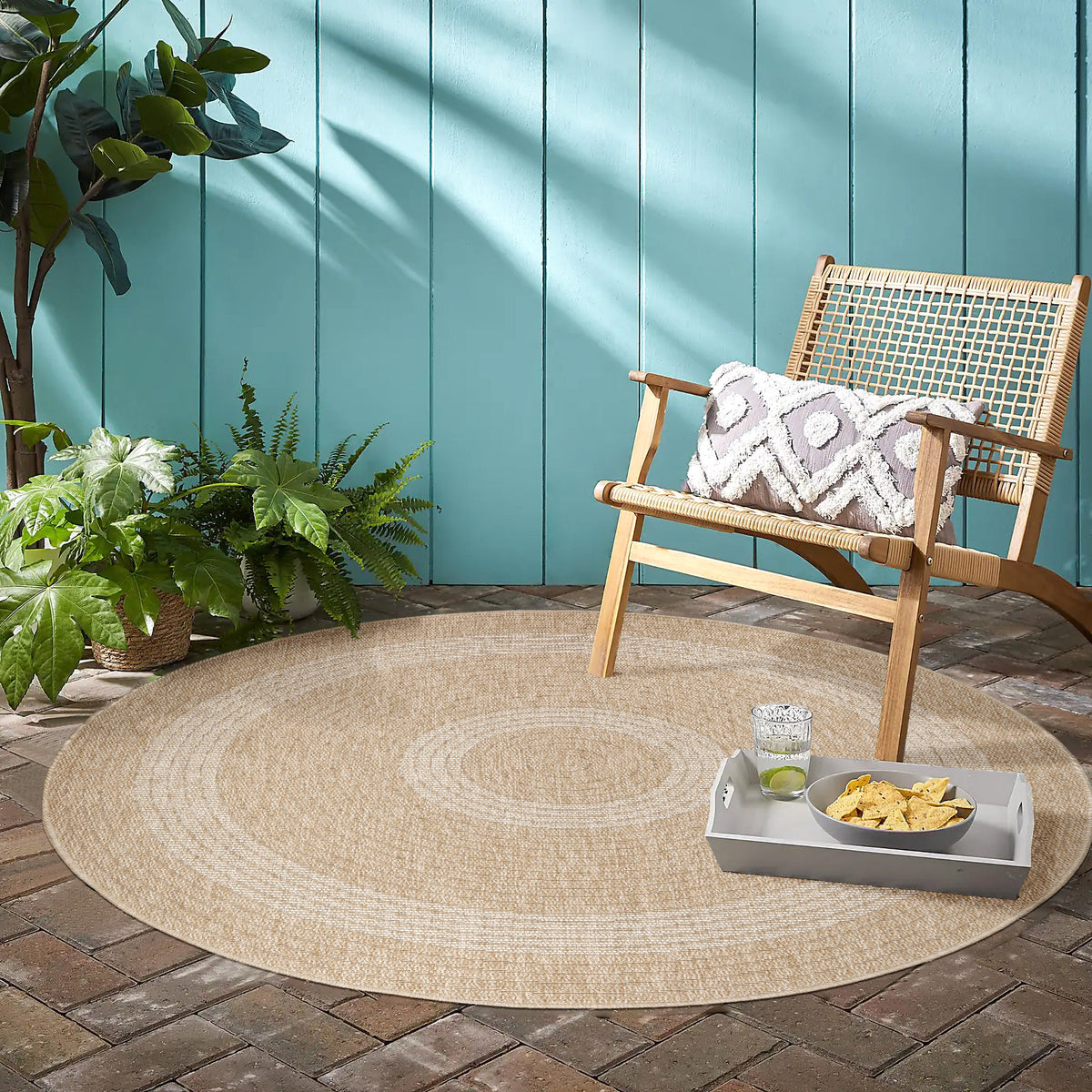 Design 0886 Beige Rund