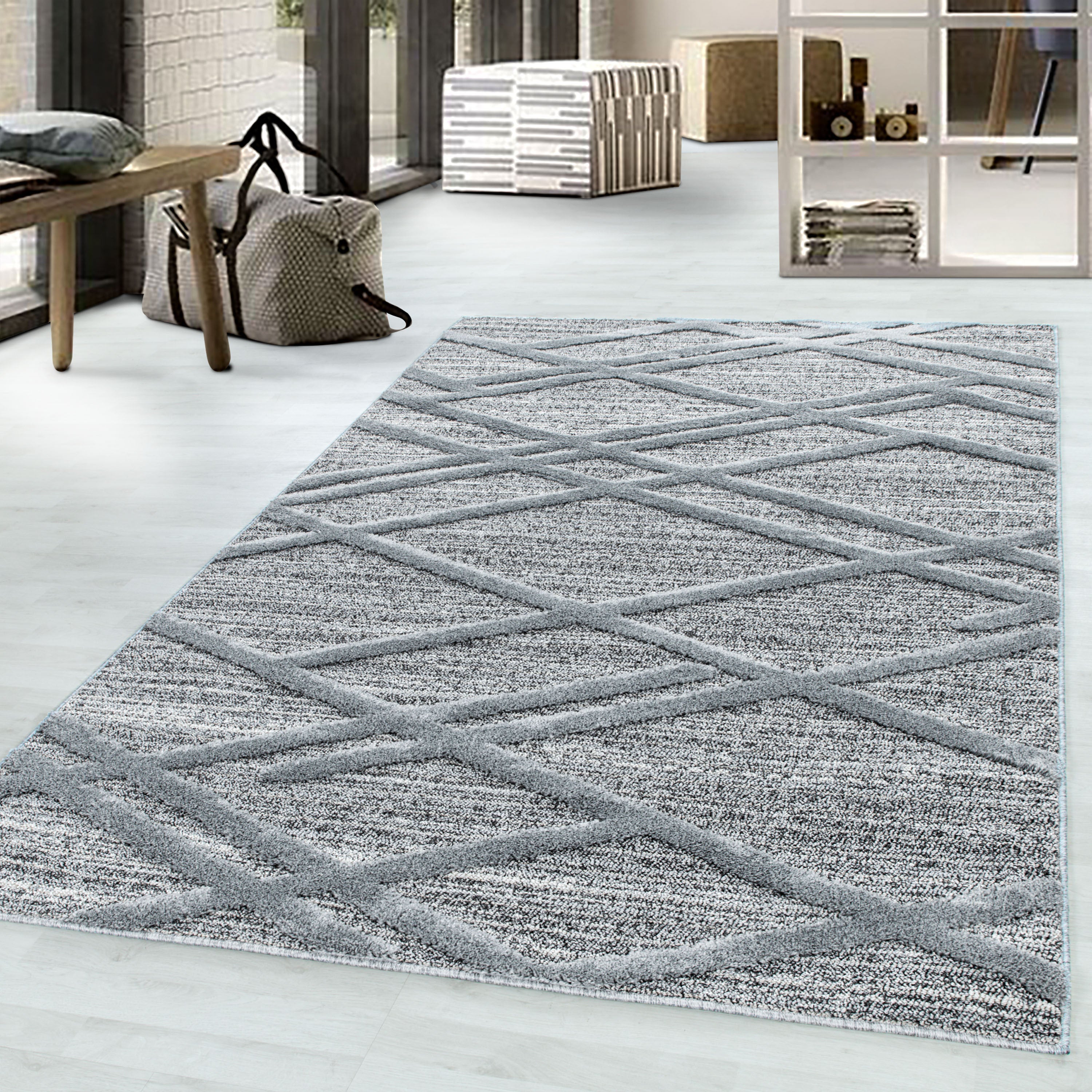 Design 4706 Grau Rechteckig
