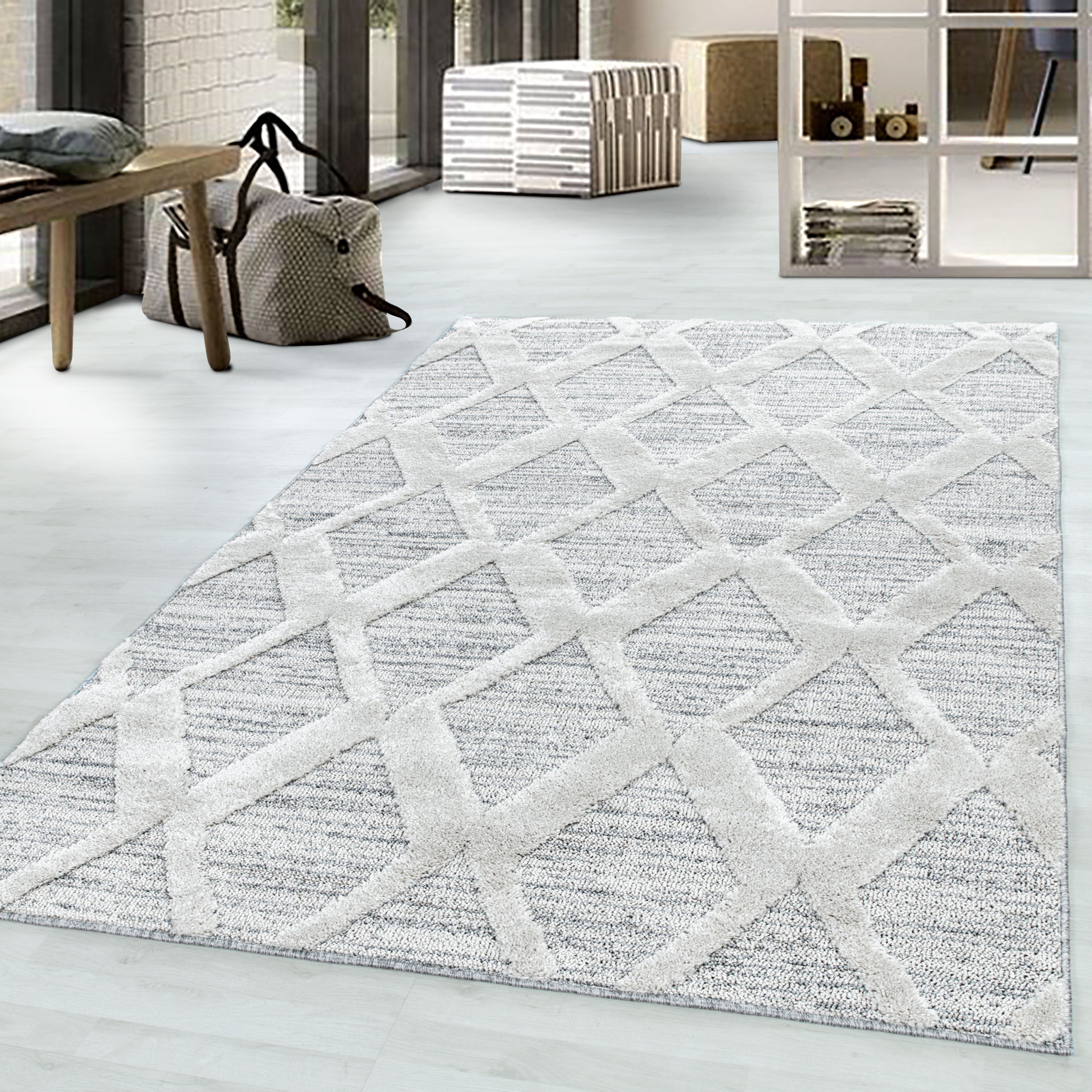 Design 4703 Grau Rechteckig