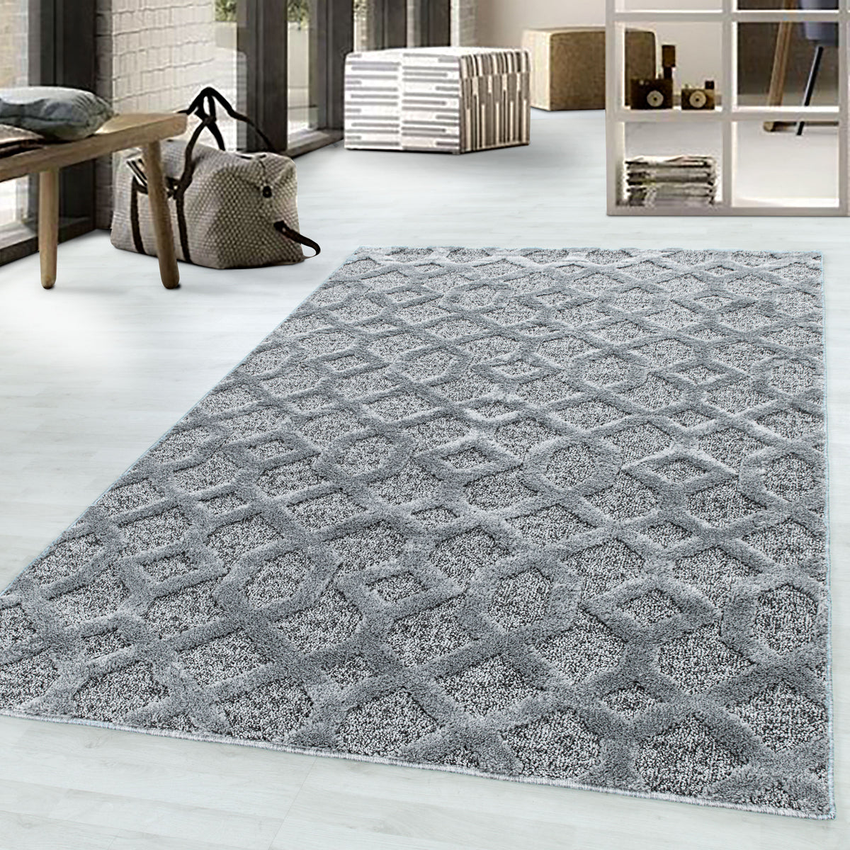 Design 4702 Grau Rechteckig