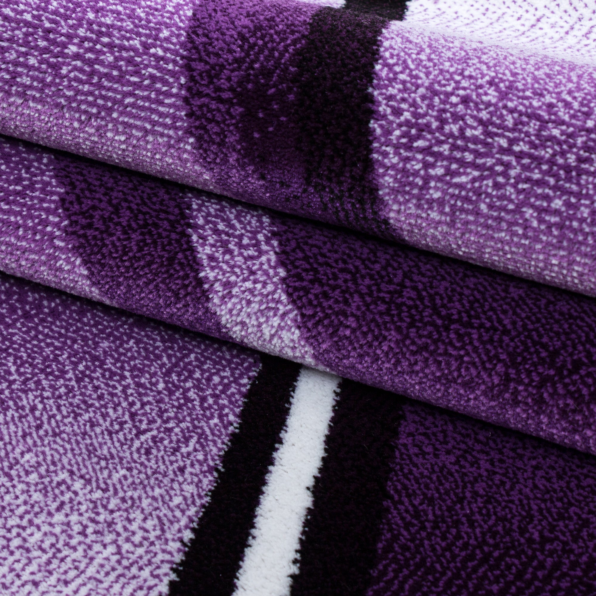 Kurzflor-Teppich in einzigartigem künstlerischem Wellen Design