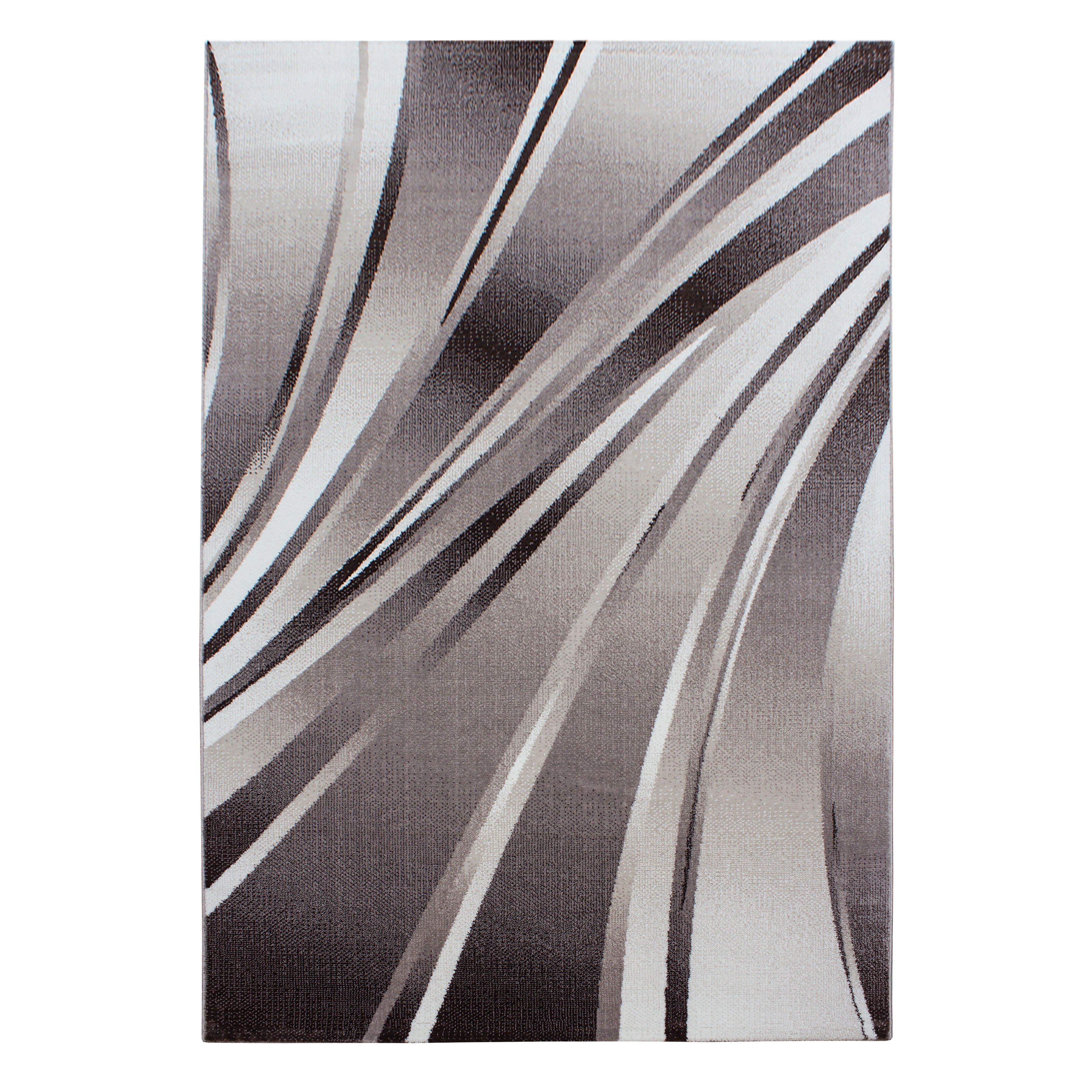 Kurzflor-Teppich in einzigartigem künstlerischem Wellen Design