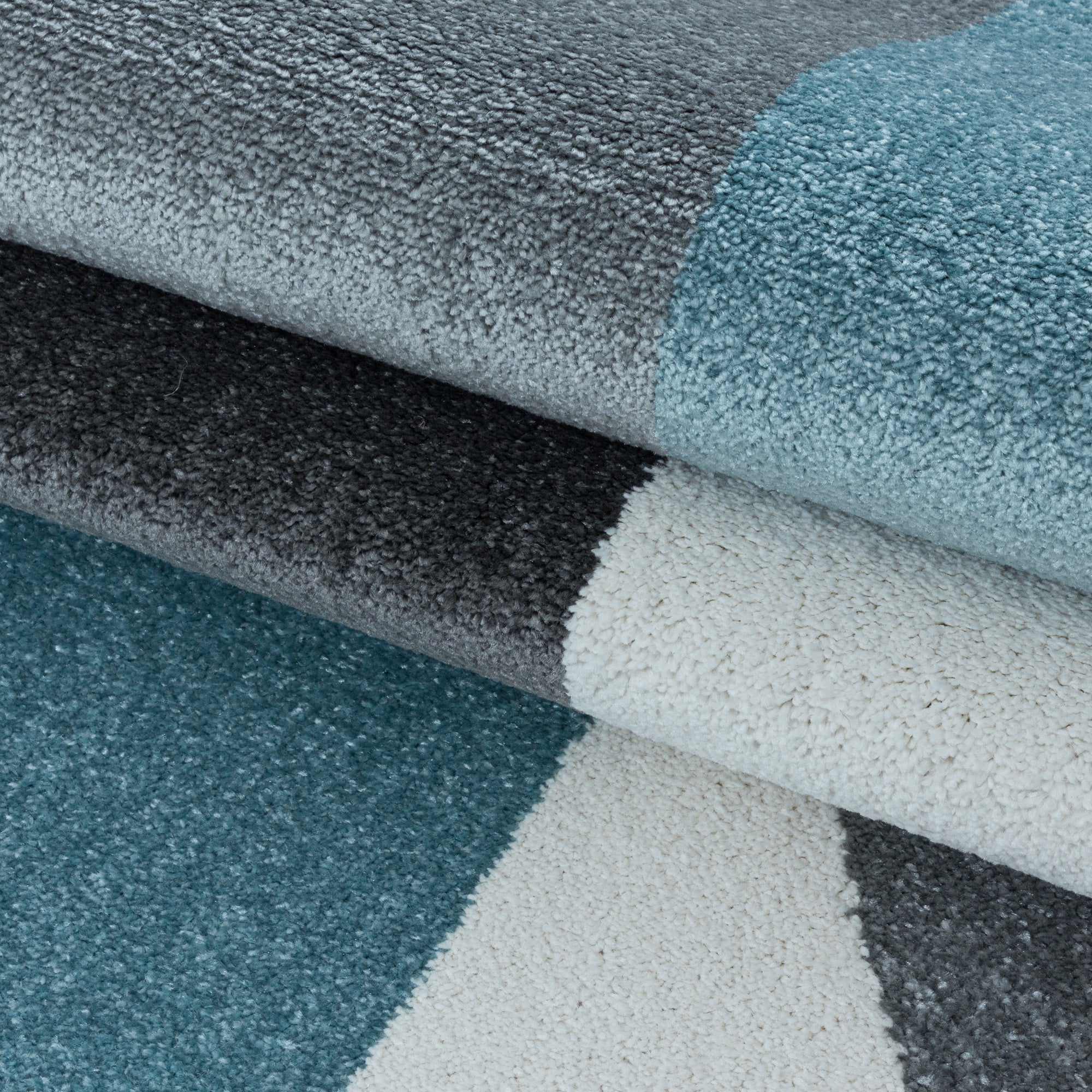 Kurzflor-Teppich futuristisches Design in vielen Farben