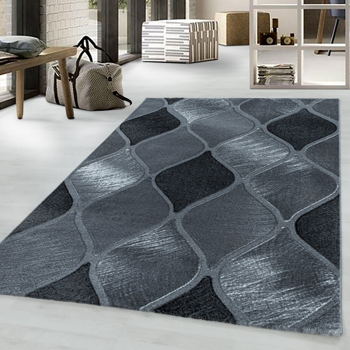 Design 3530 Schwarz Rechteckig