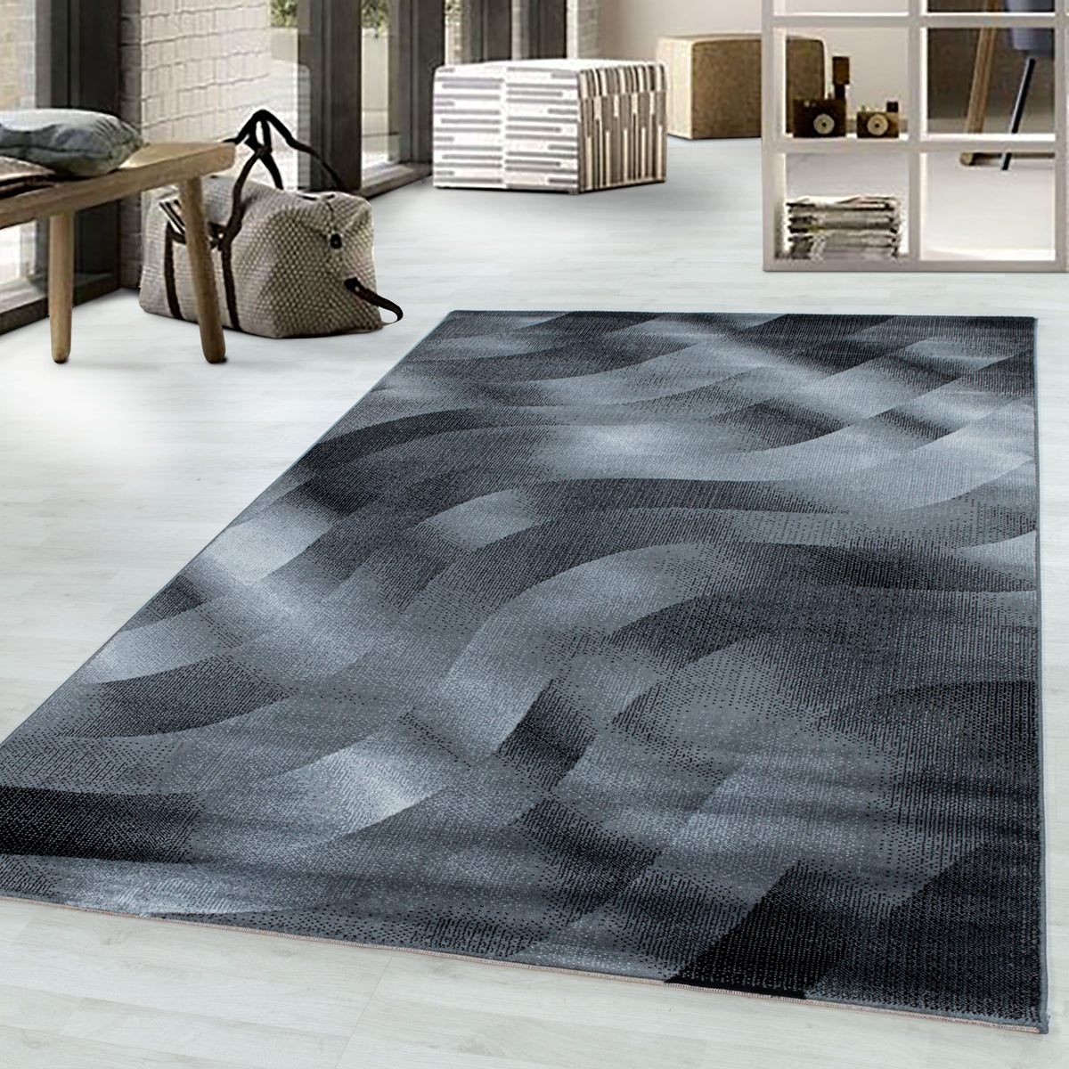 Design 3529 Schwarz Rechteckig