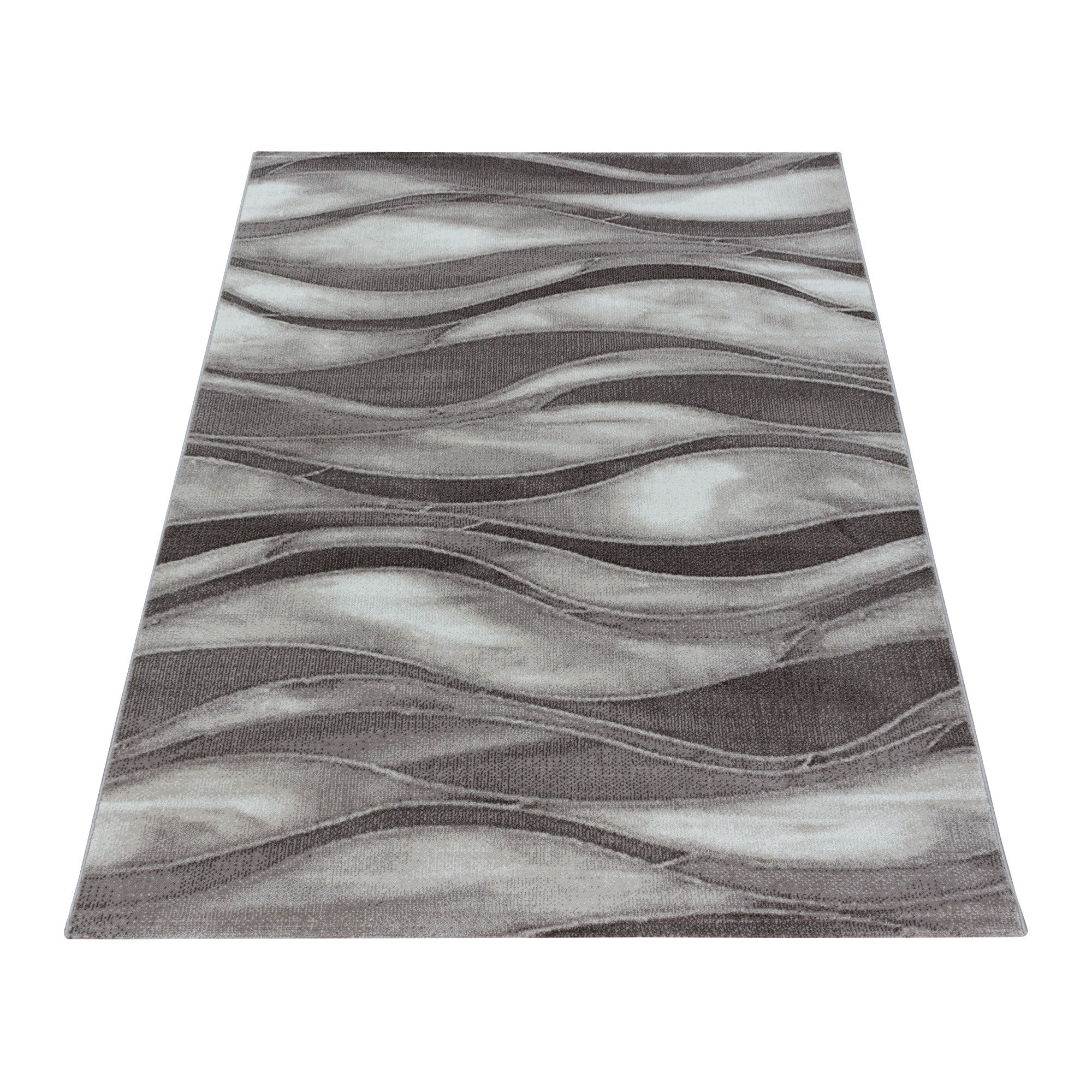 Kurzflor-Teppich im Wellen Design: elegant und gemütlich