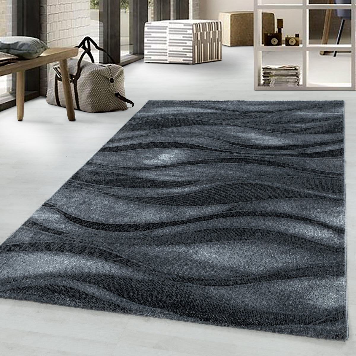 Design 3528 Schwarz Rechteckig