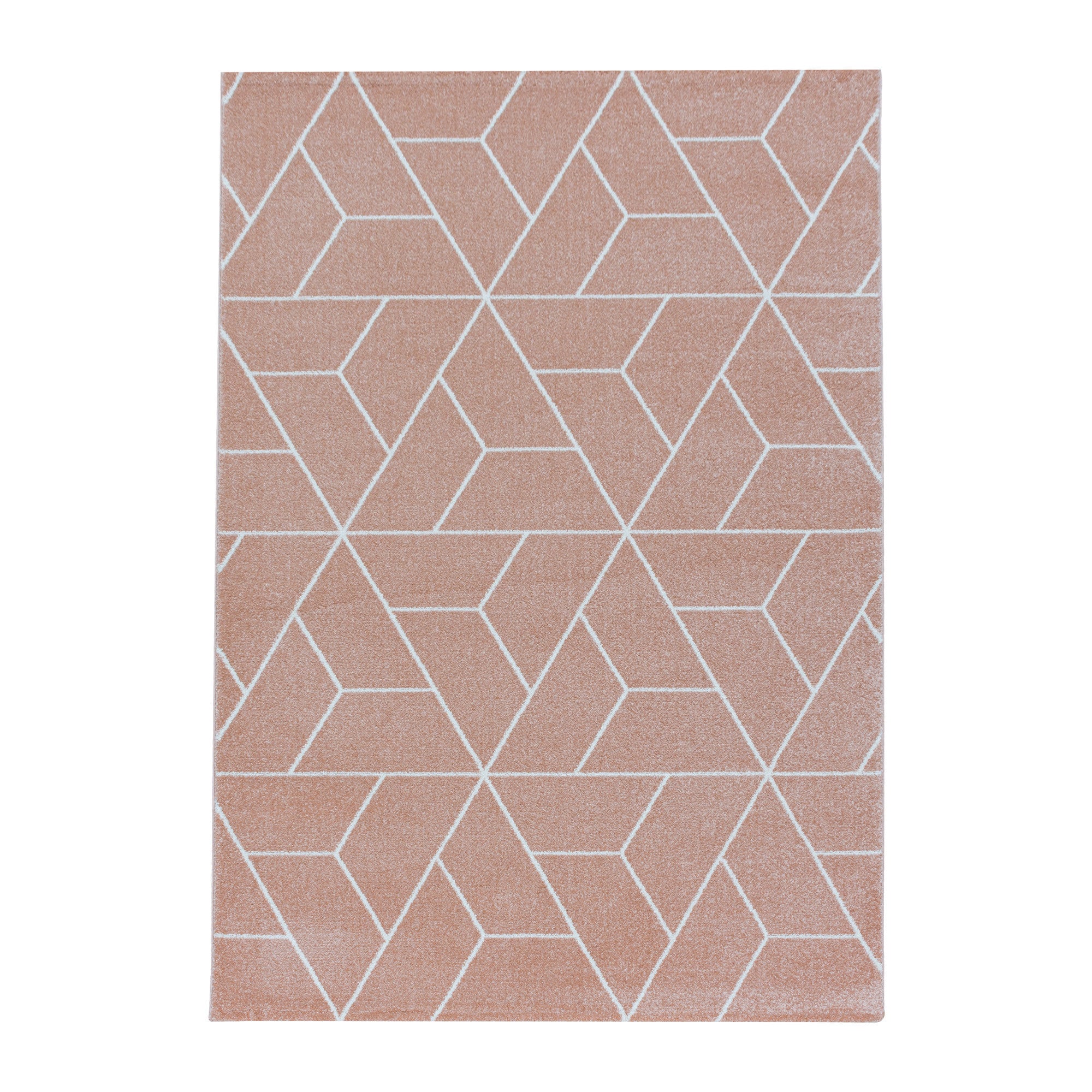 Kurzflor-Teppich im geometrisches Design modern
