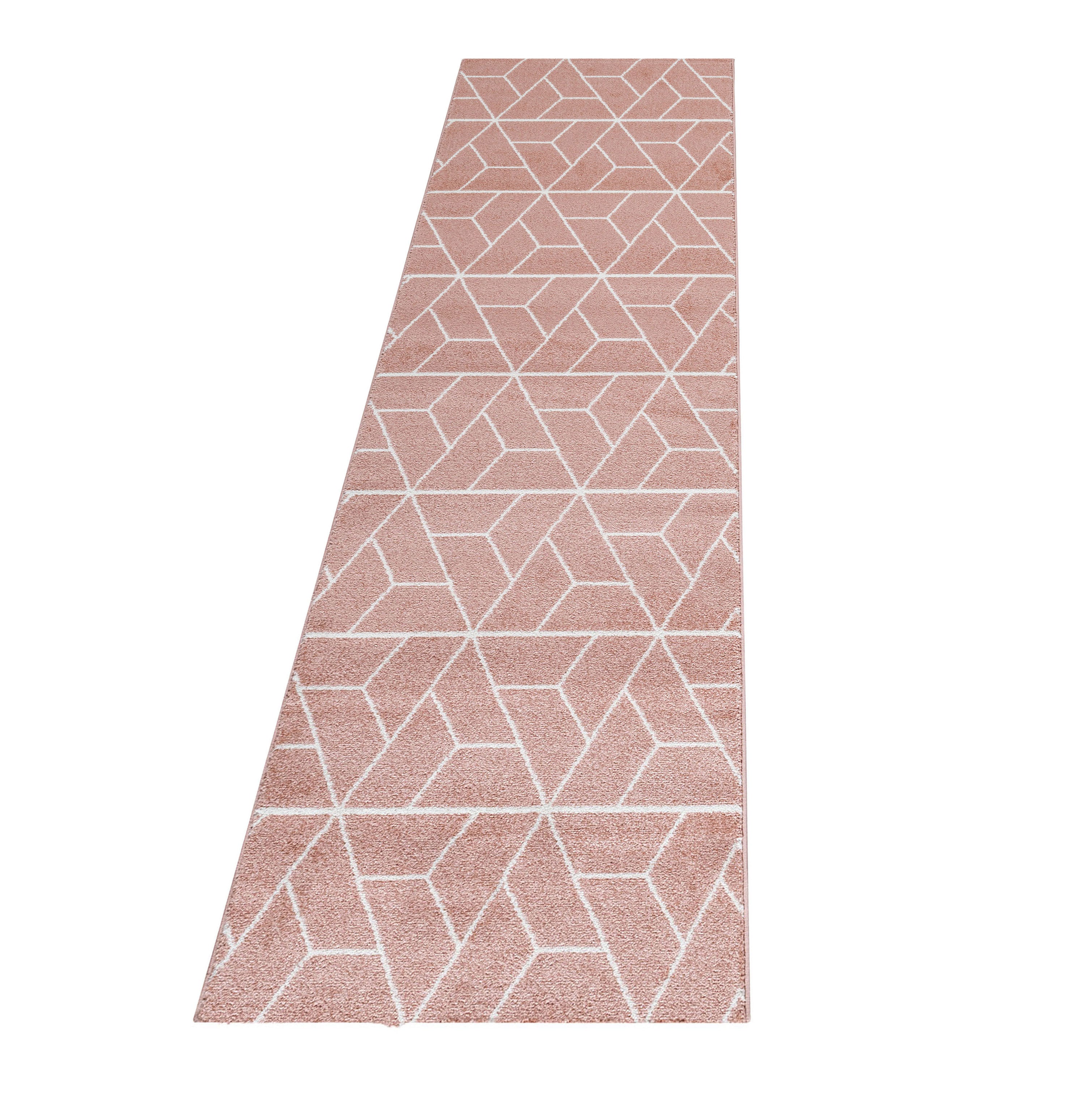 Kurzflor-Teppich im geometrisches Design modern