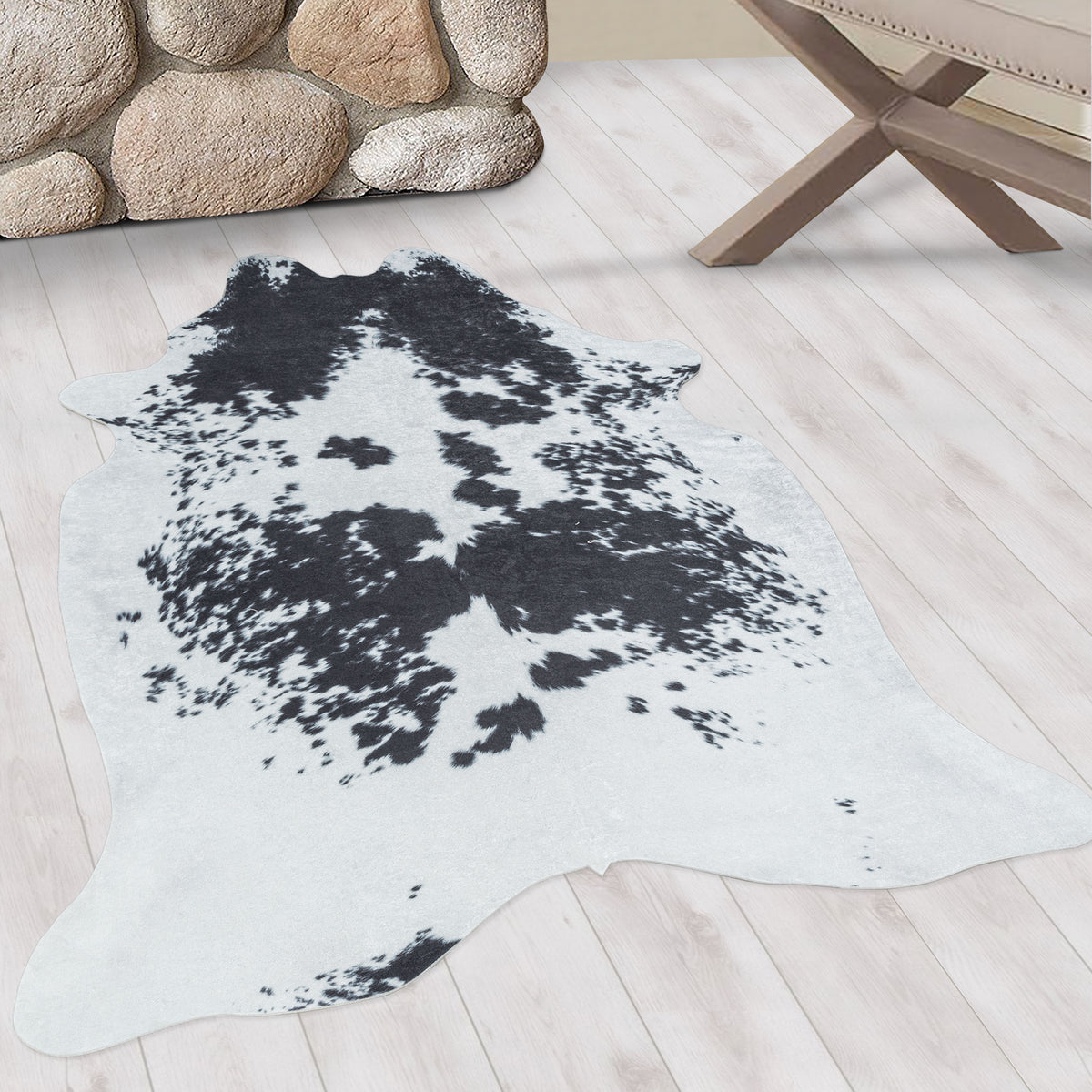 Design 4114 Schwarz Rechteckig