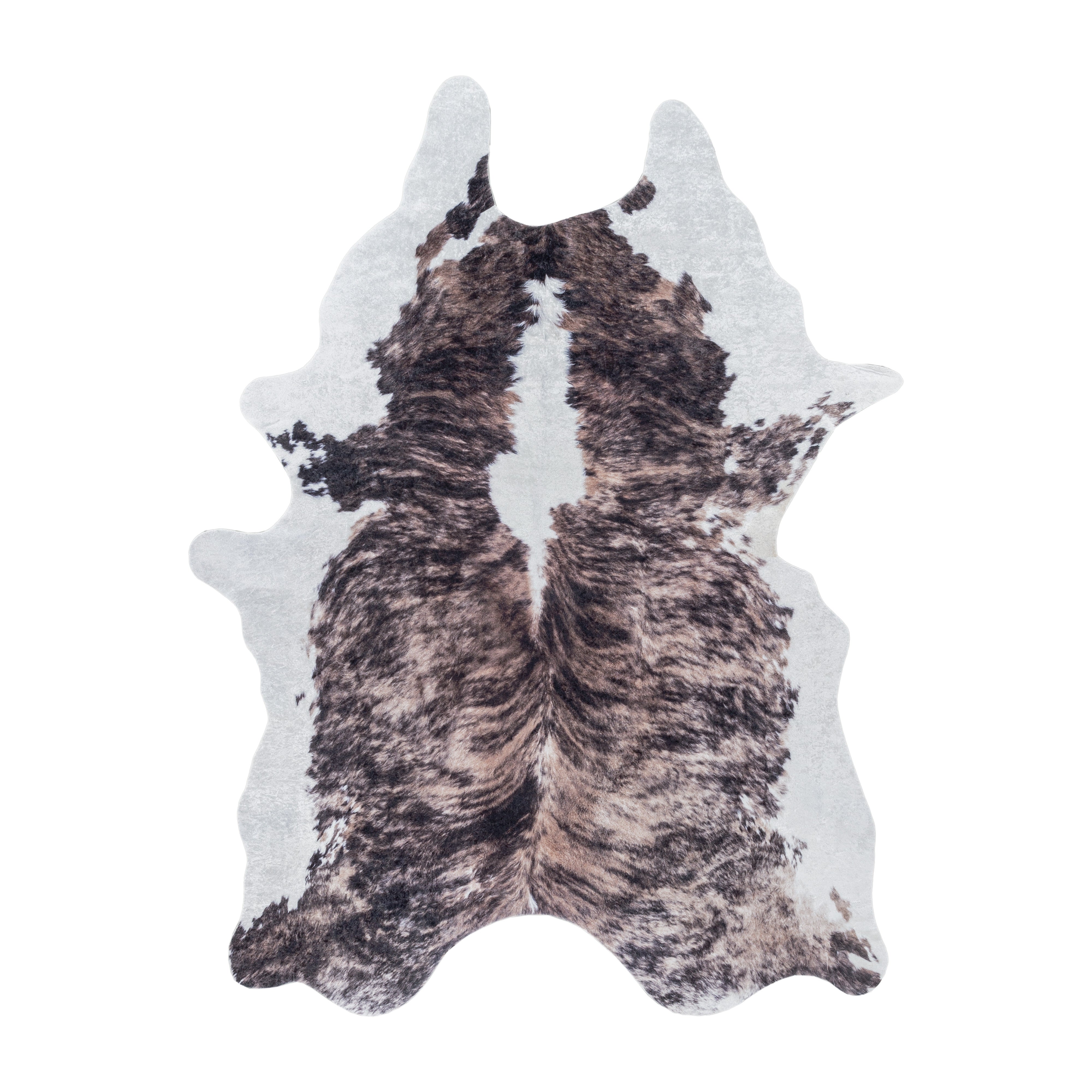 Waschbarer Teppich: Eleganz trifft auf Rindsleder-Imitat