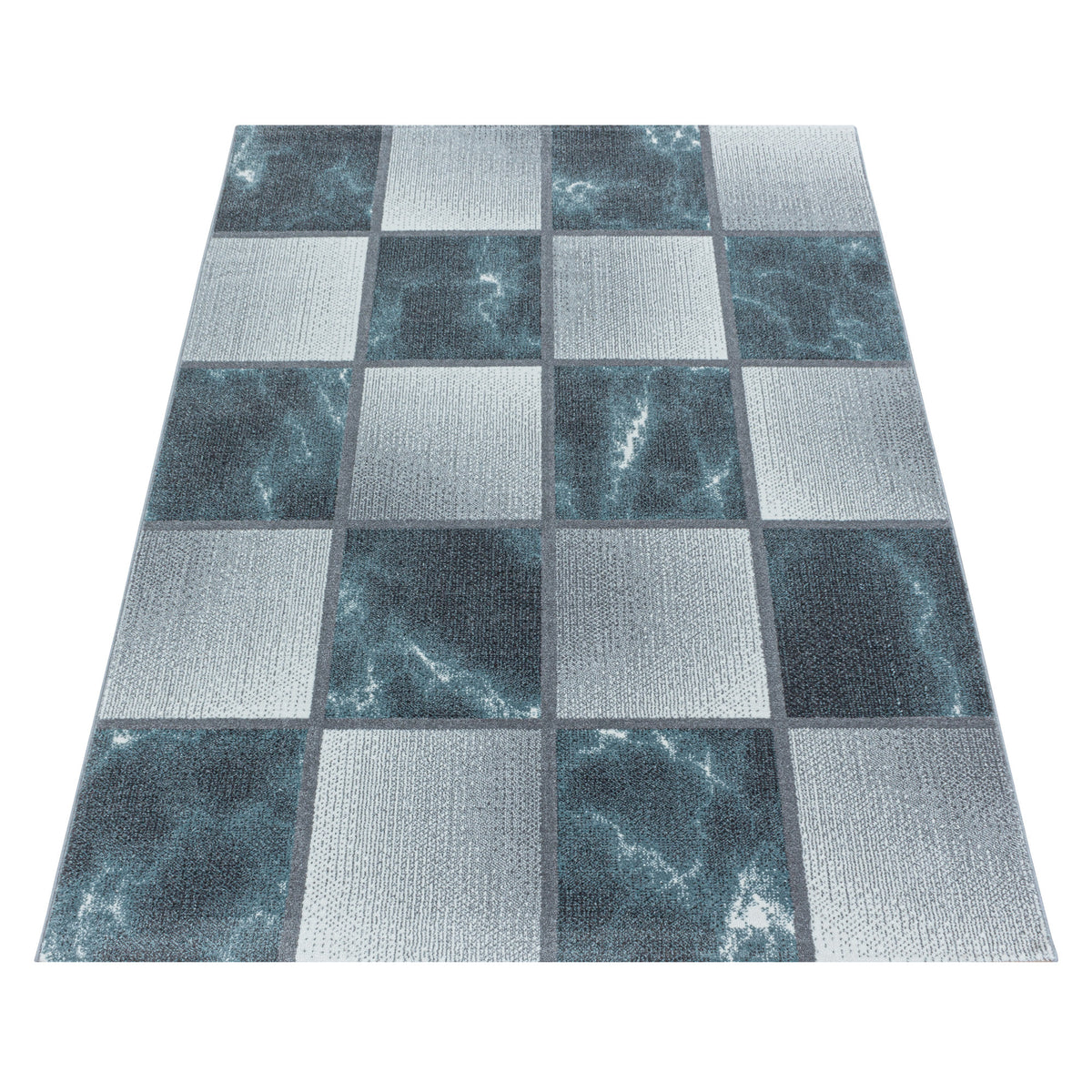 Design 4201 Blau Rechteckig