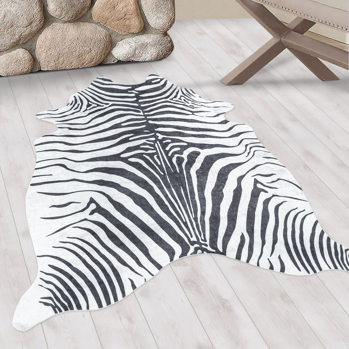 Design 4111 Schwarz Rechteckig