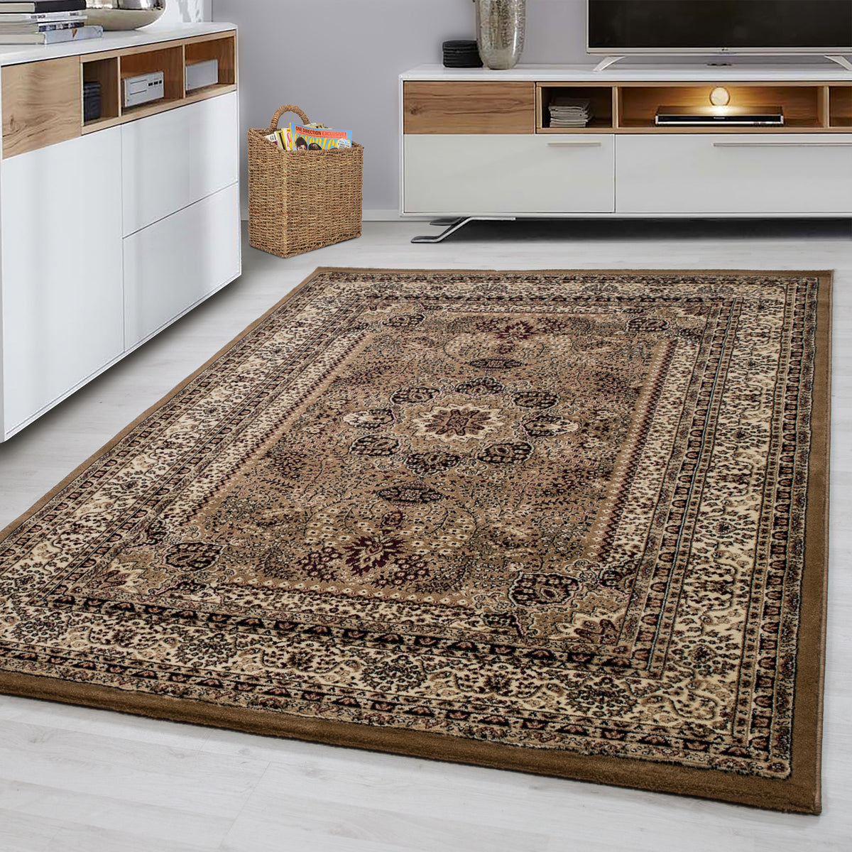 Design 0207 Beige Rechteckig