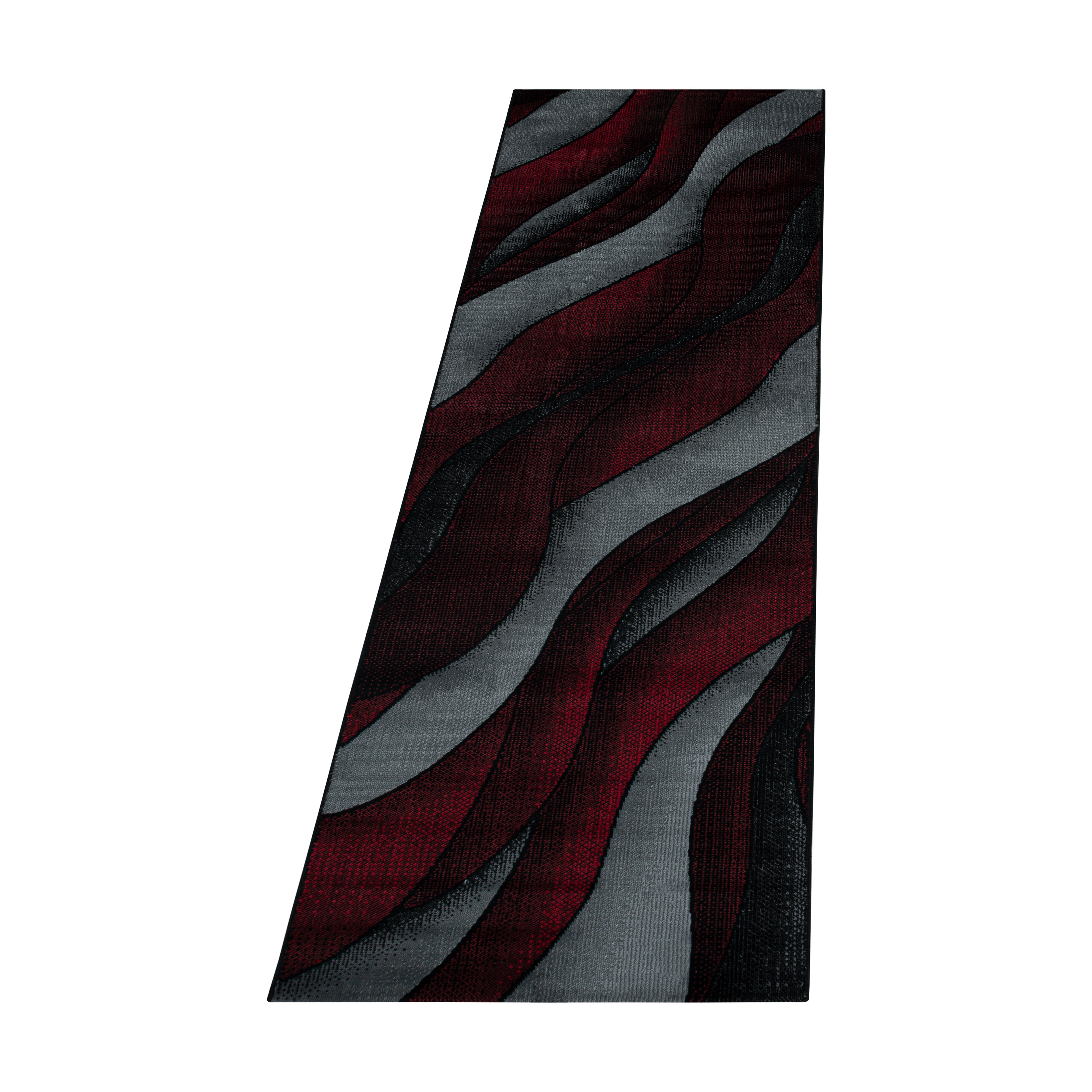 Kurzflor-Teppich im Wellen Design: dynamisch und weich