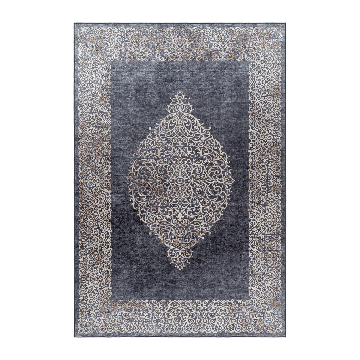 Design 4303 Schwarz Rechteckig