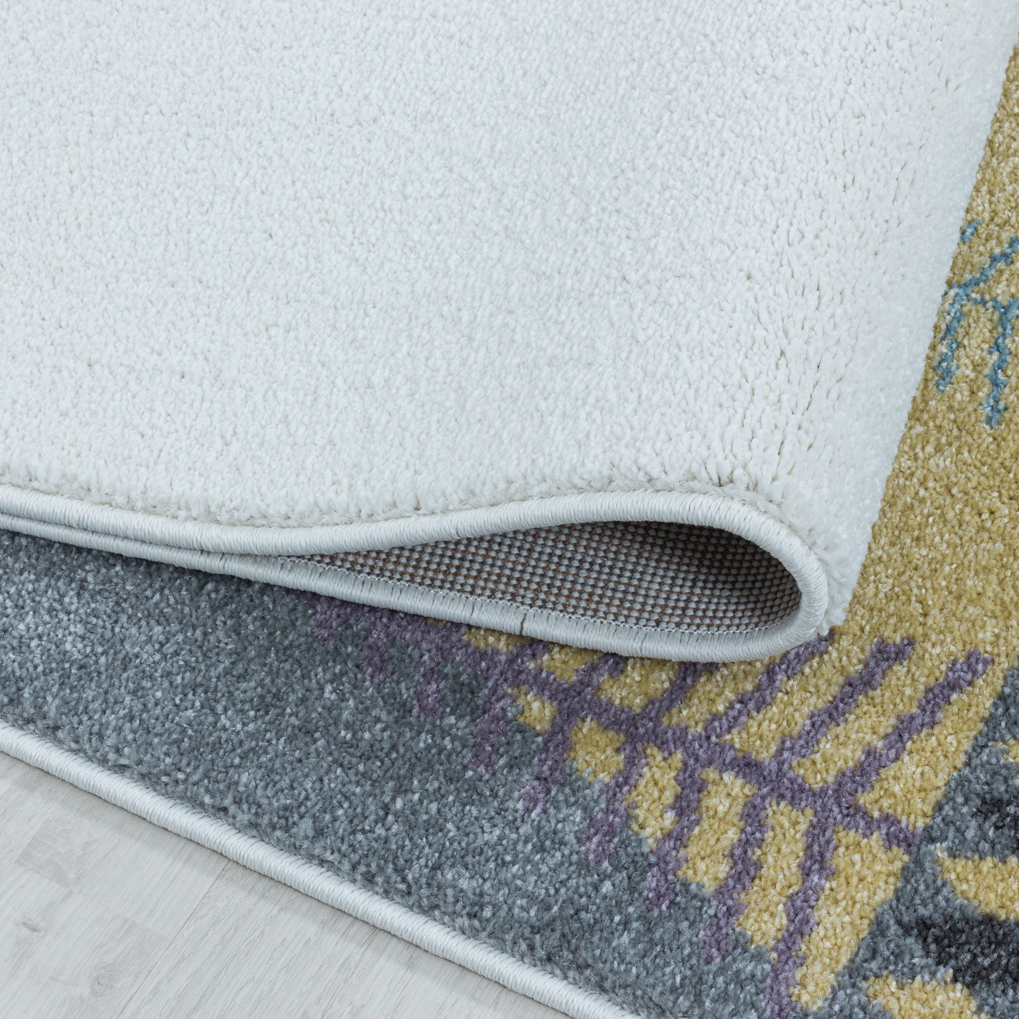 Kinder-Teppich bunte Berge rund oder eckig