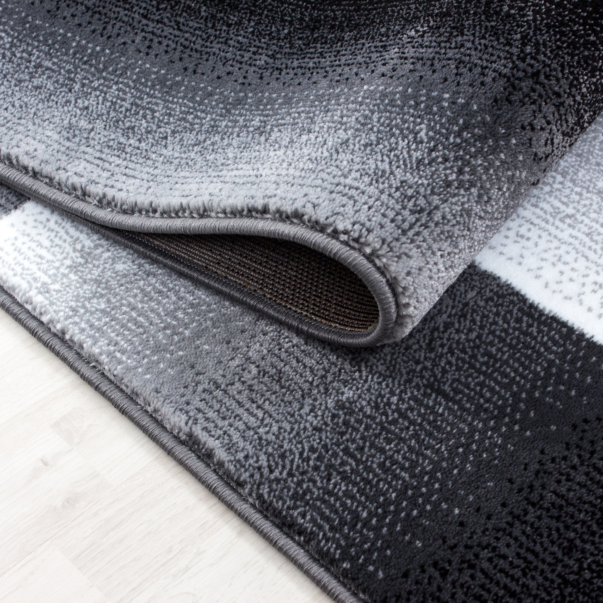 Kurzflor-Teppich kariertes modernes Muster