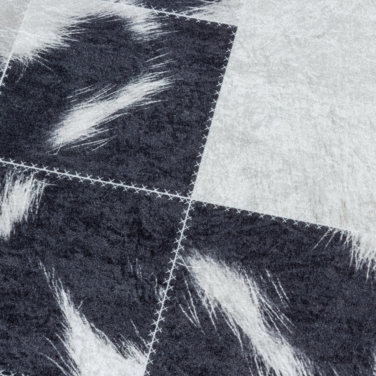 Design 4307 Schwarz Rechteckig