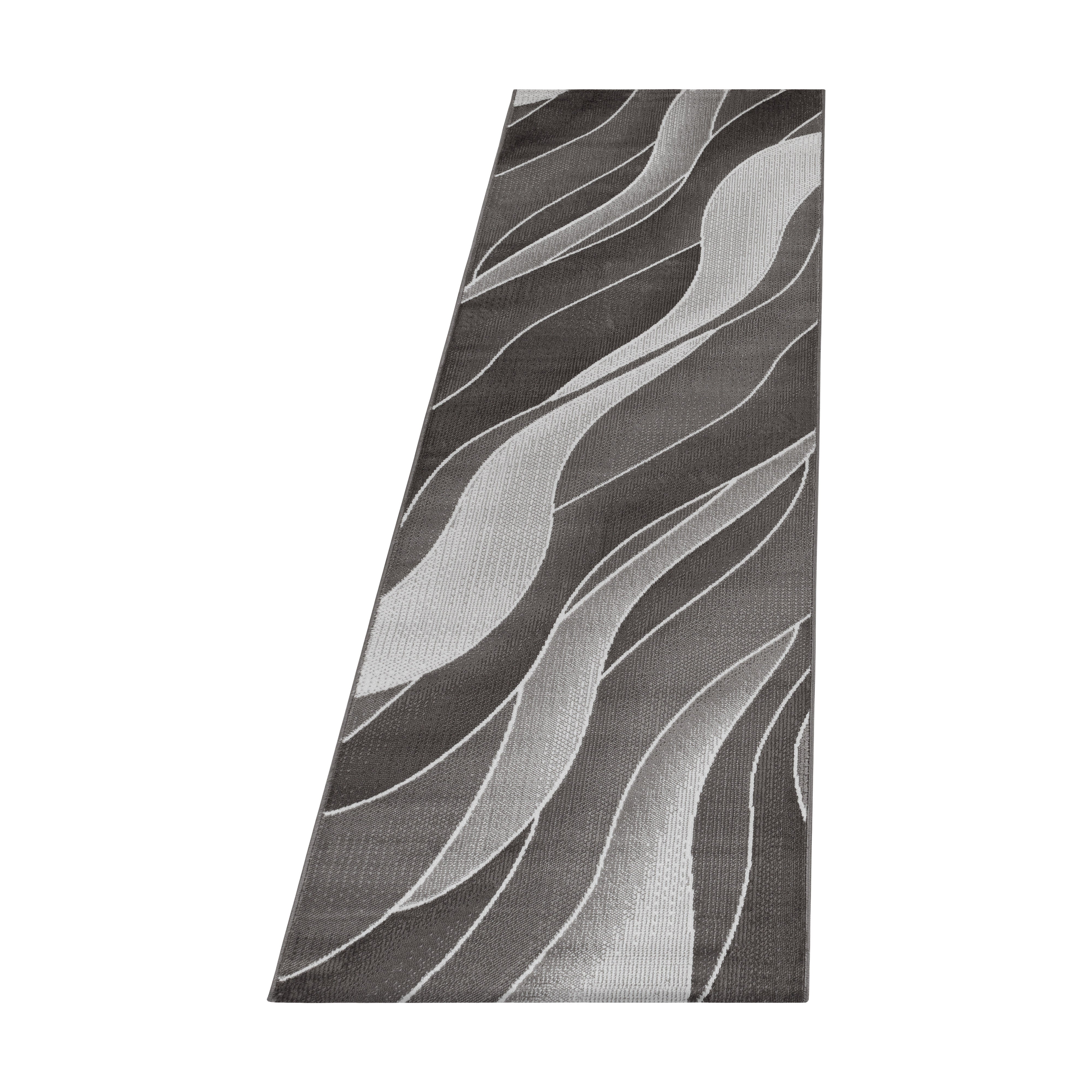 Kurzflor-Teppich im Wellen Design: dynamisch und weich