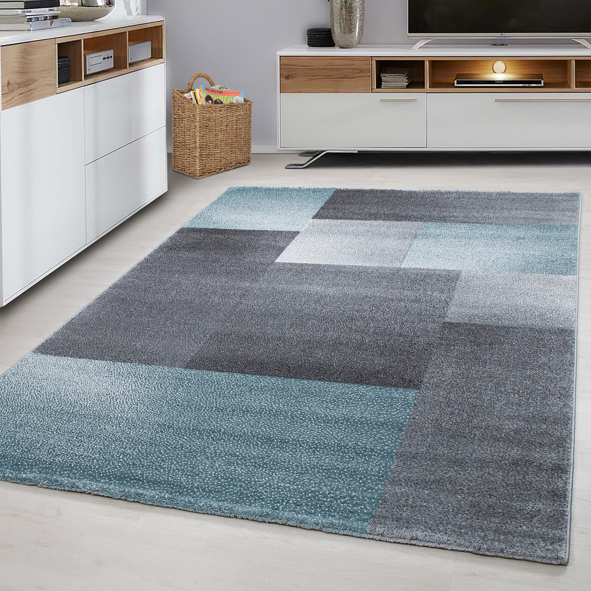 Design 1810 Blau Rechteckig