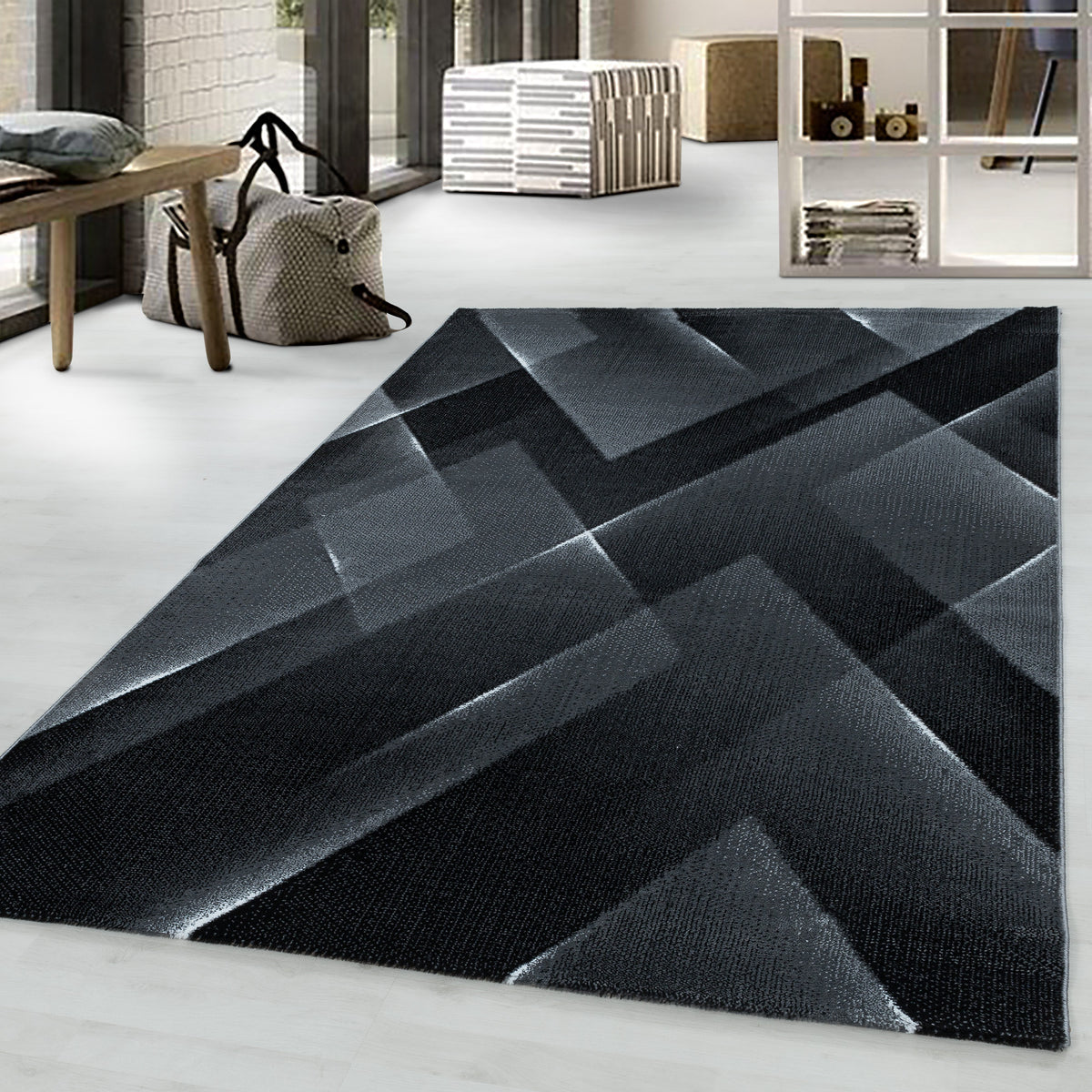 Design 3522 Schwarz Rechteckig