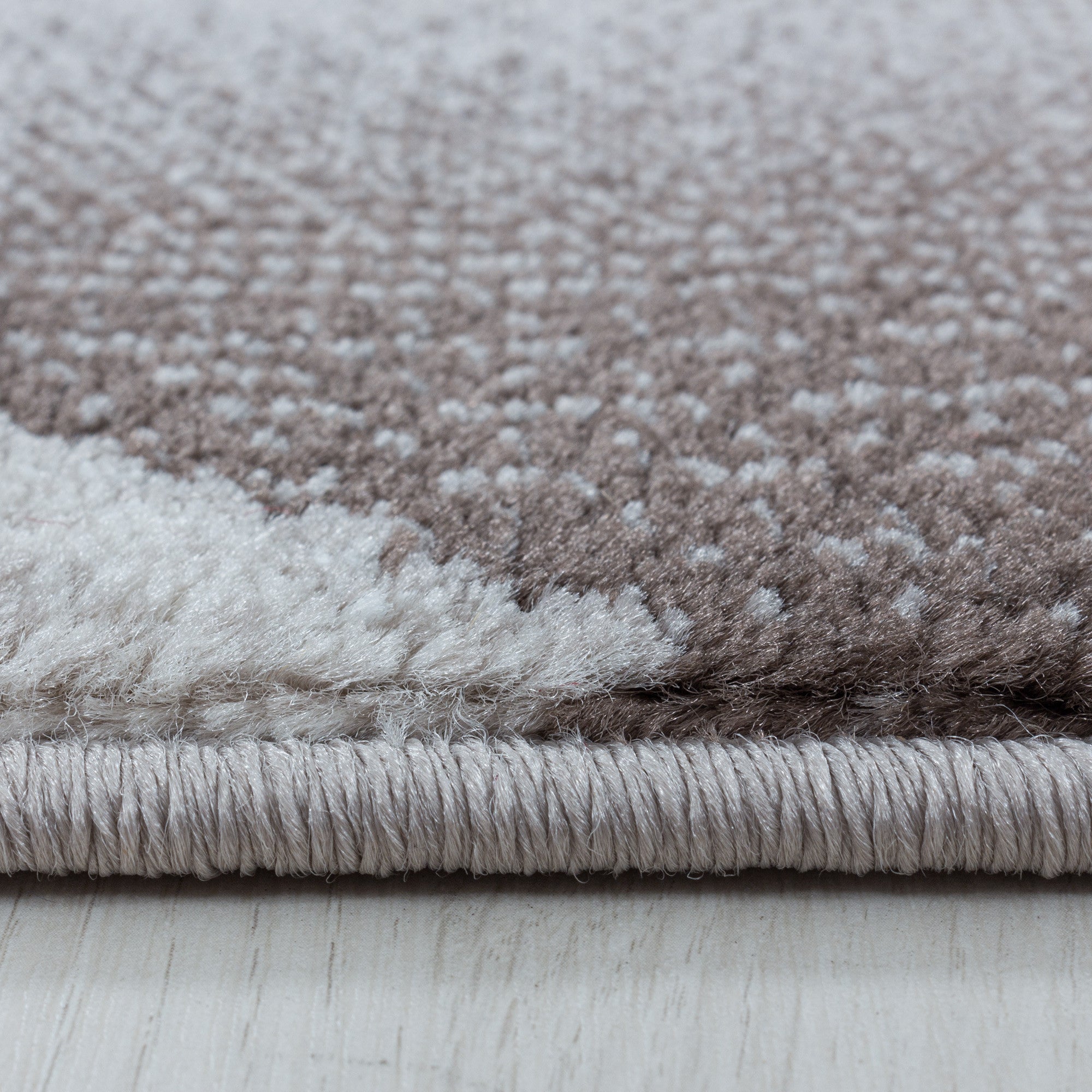 Kurzflor-Teppich Abstraktes Design Herbstfarben