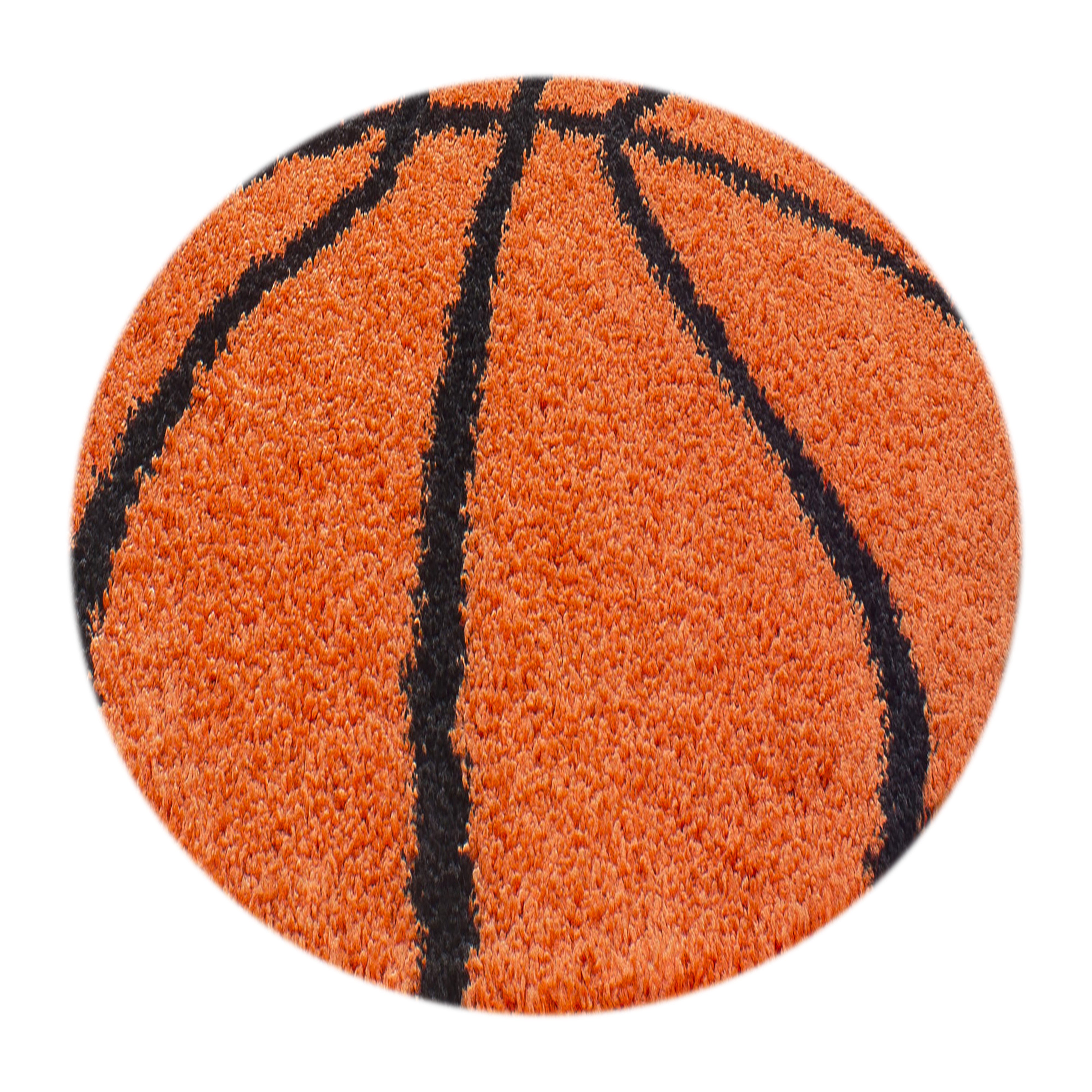 Kinder-Teppich rund Baketball Design