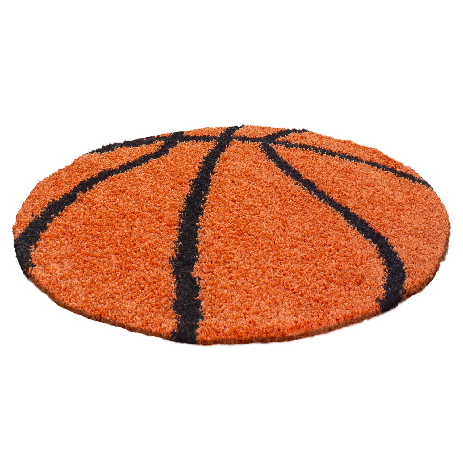 Kinder-Teppich rund Baketball Design