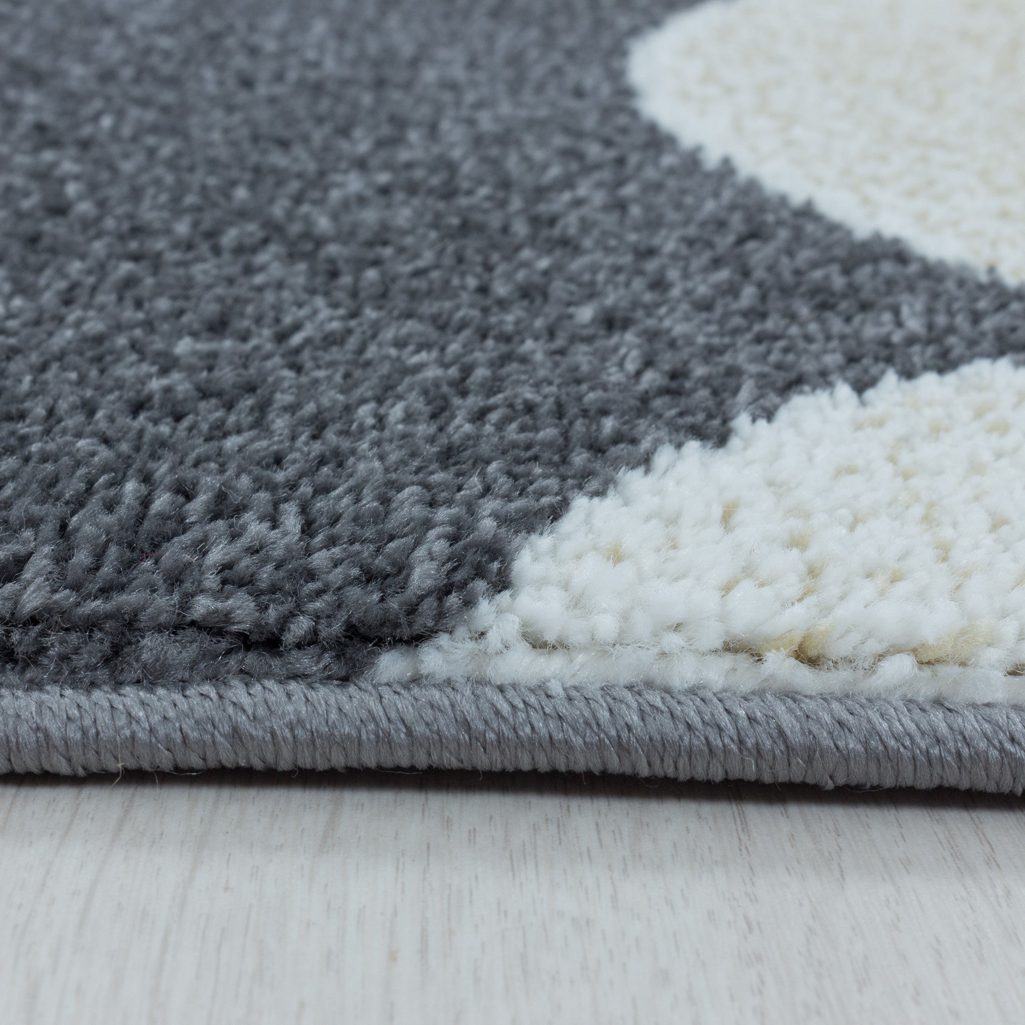 Kinder-Teppich Mond und Sterne Design in verschiedenen Farben