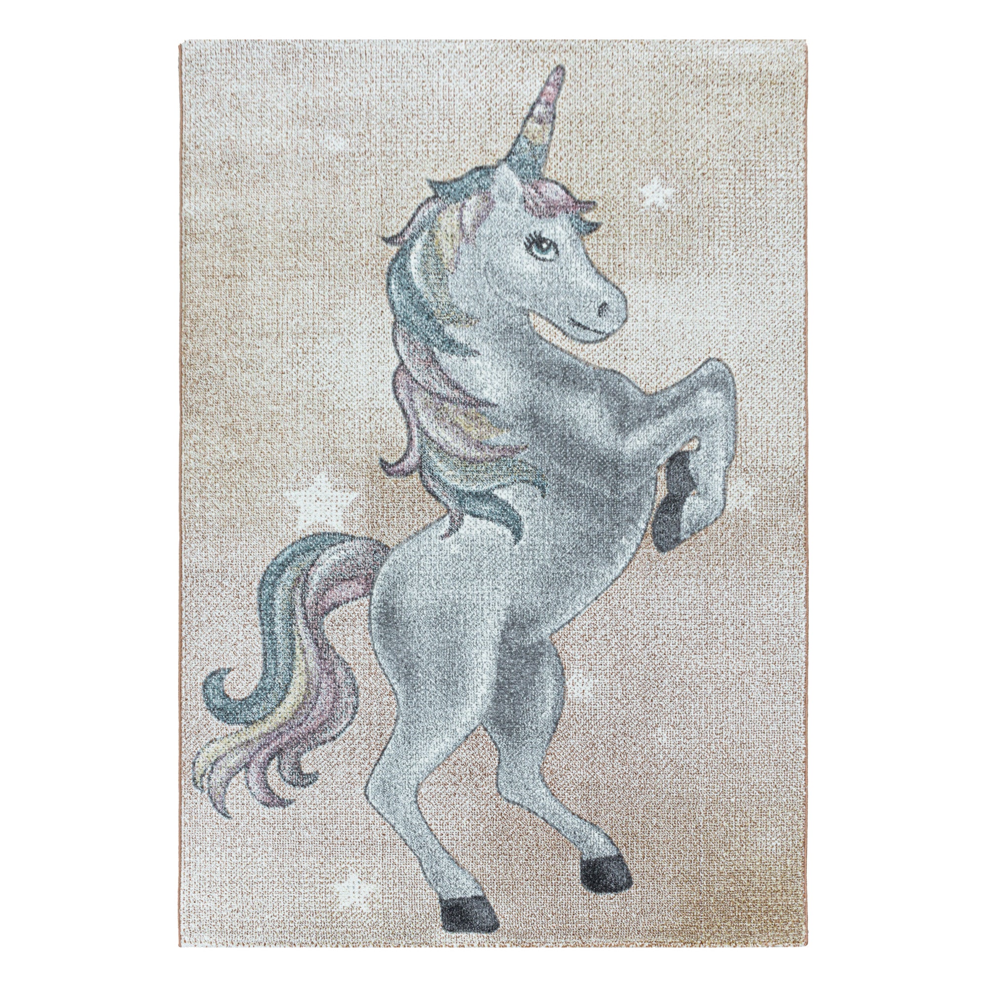 Kinder-Teppich niedliches Einhorn Design in verschiedenen Farben