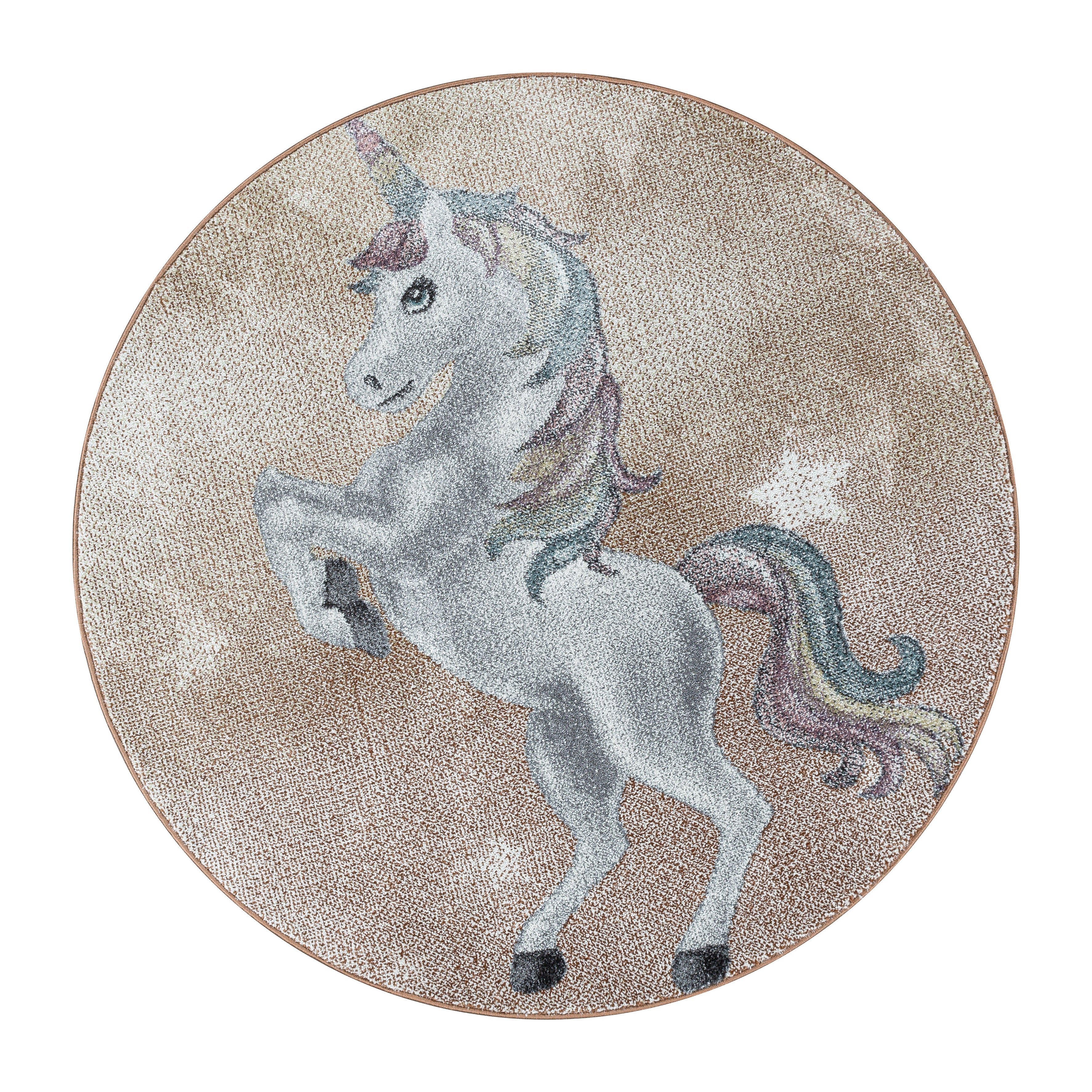 Kinder-Teppich niedliches Einhorn Design in verschiedenen Farben