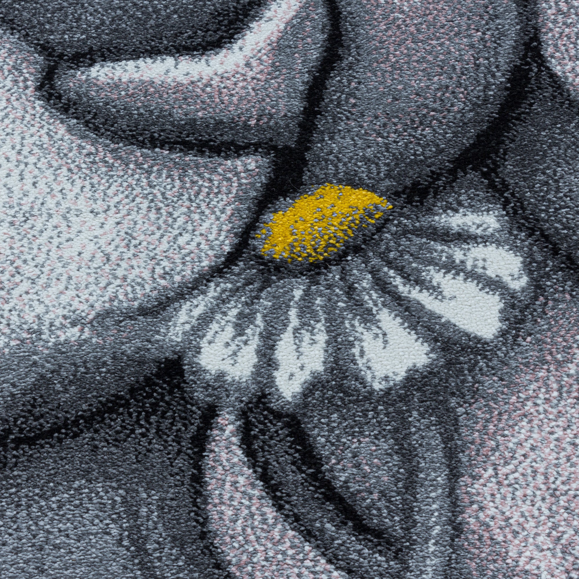 Kinder-Teppich blau und rosa im Hasen Design