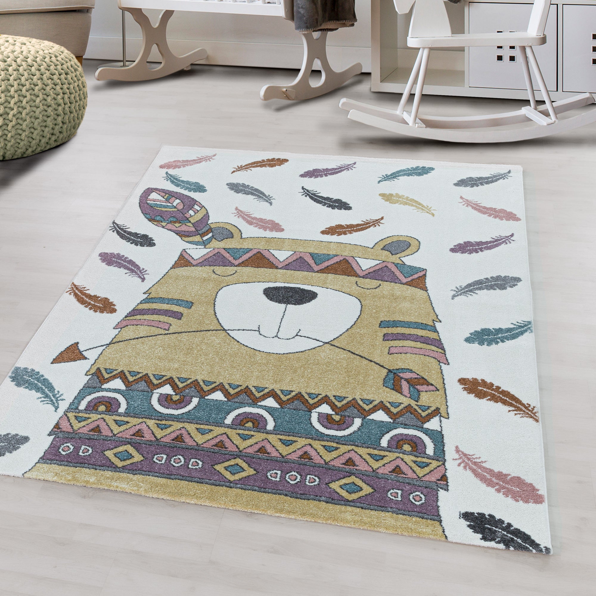 Kinder-Teppich lustiges Bären Design