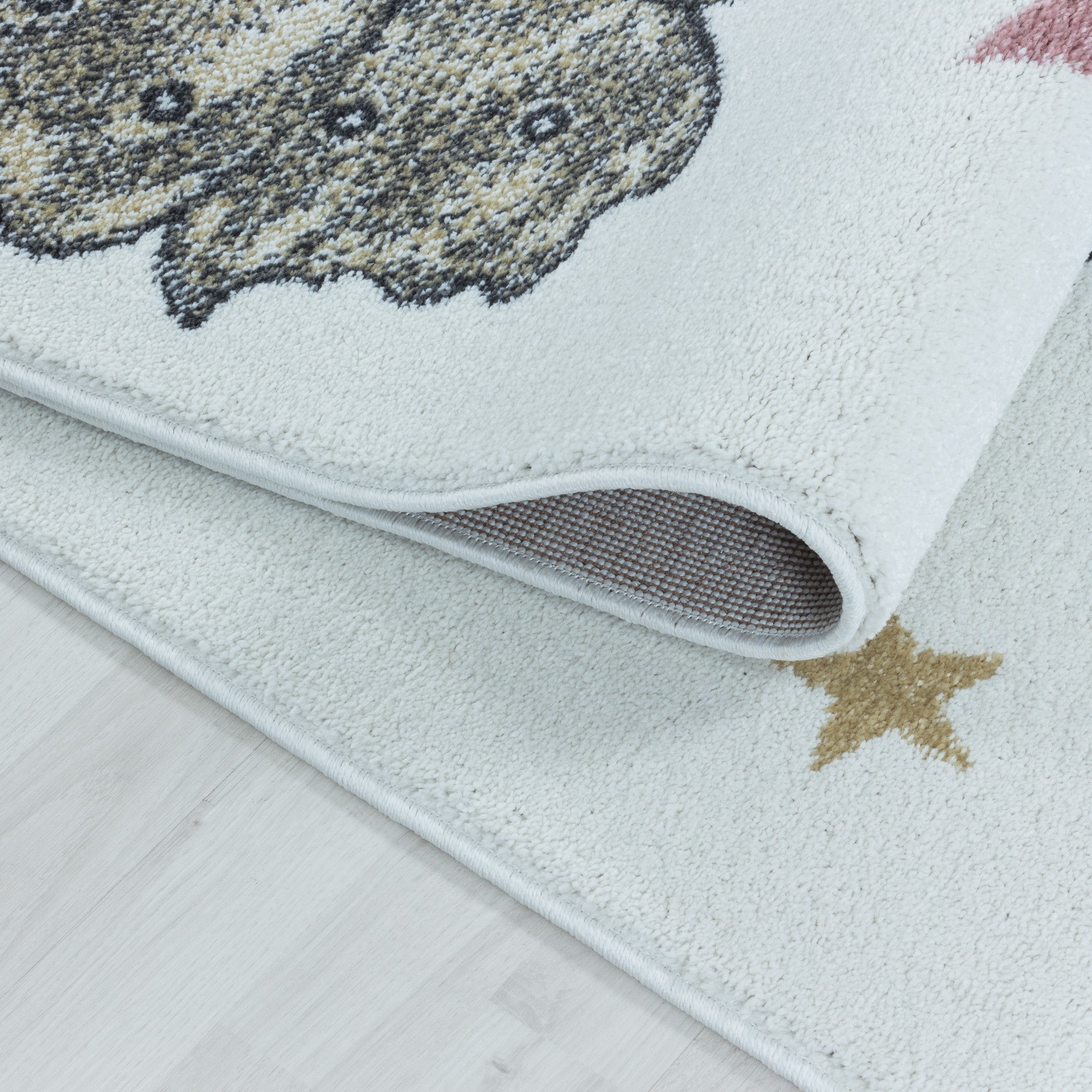 Kinder Teppich Kinderzimmer für Jungs und Mädchen weich Dinosaurier Design bunt aus Regenbogen Fußball UVM. aus Polypropylen