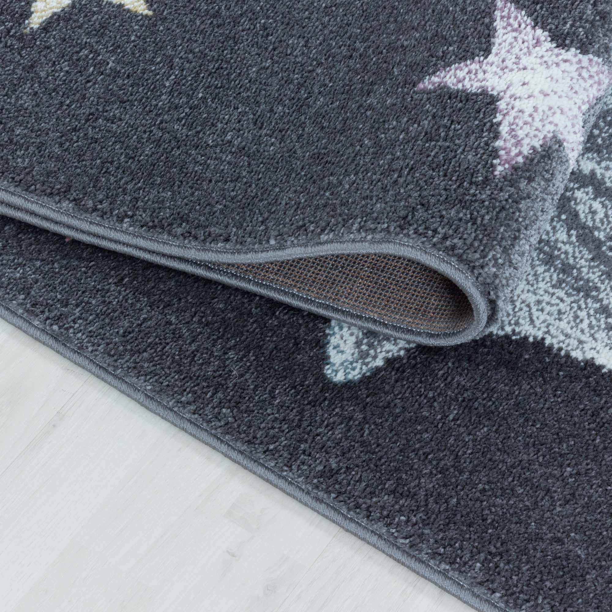 Kinder-Teppich rosa und blau Drachen Design niedlich